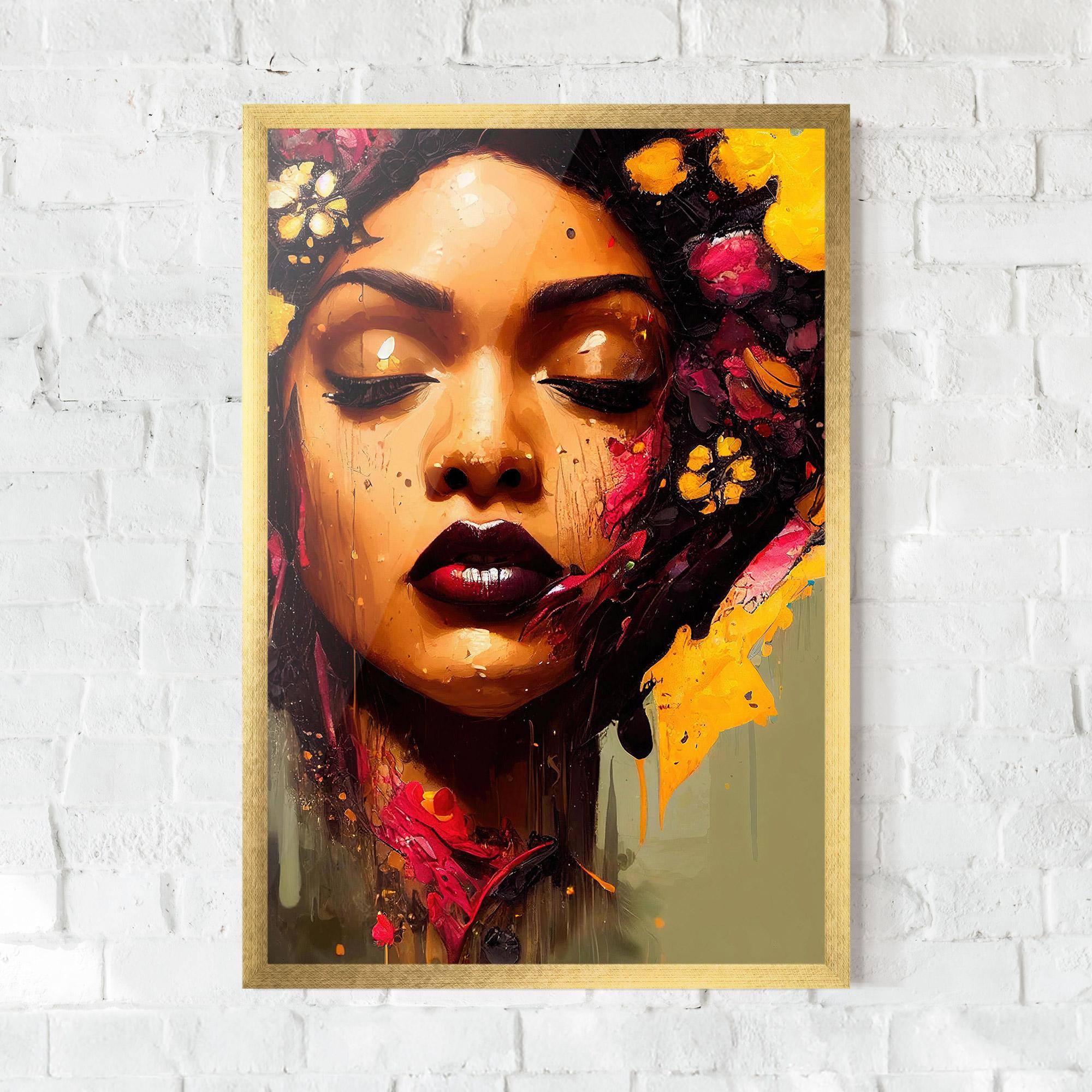 Poster Înrămat Ebony Woman mockup 0