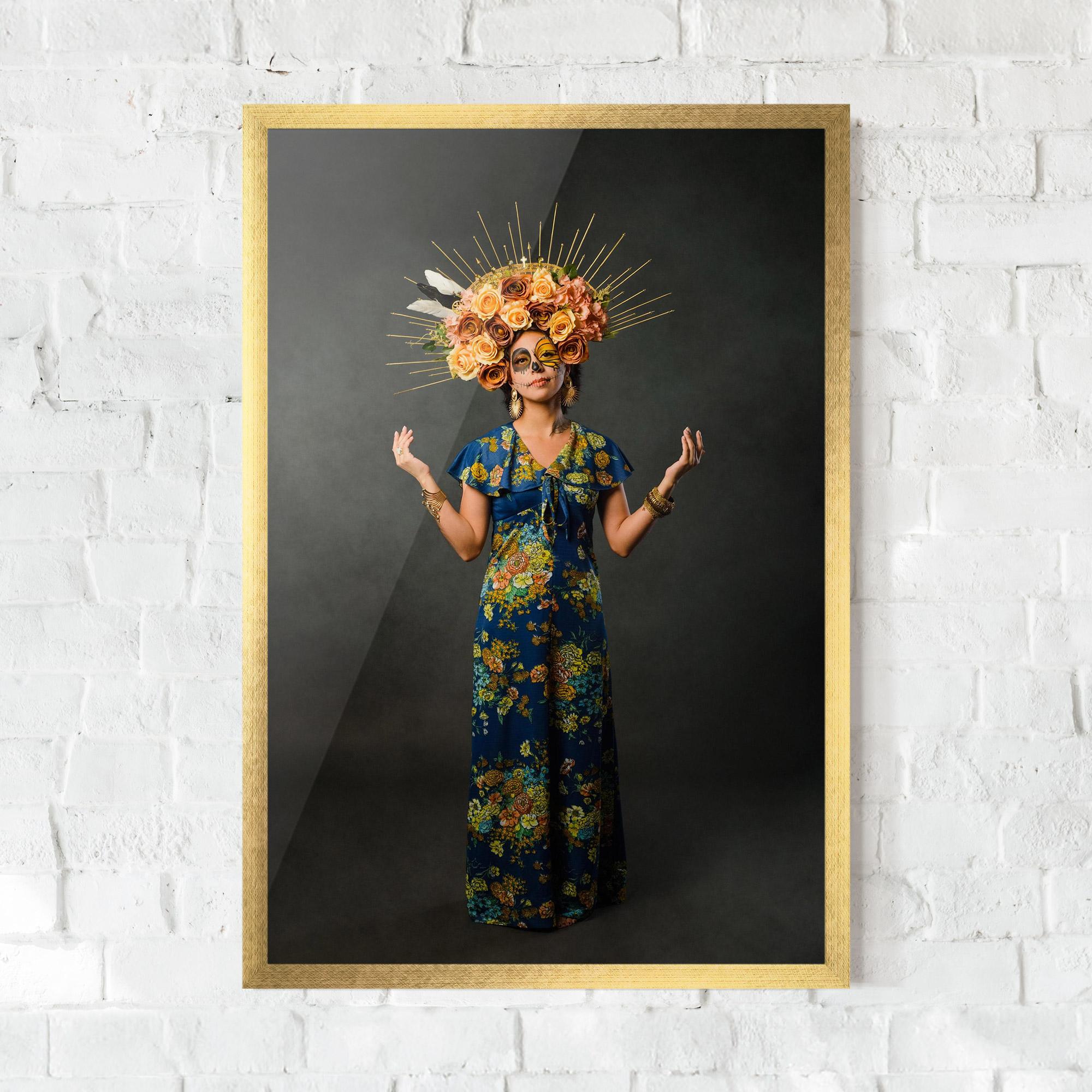 Poster Înrămat Sugar Skull Makeup mockup 0