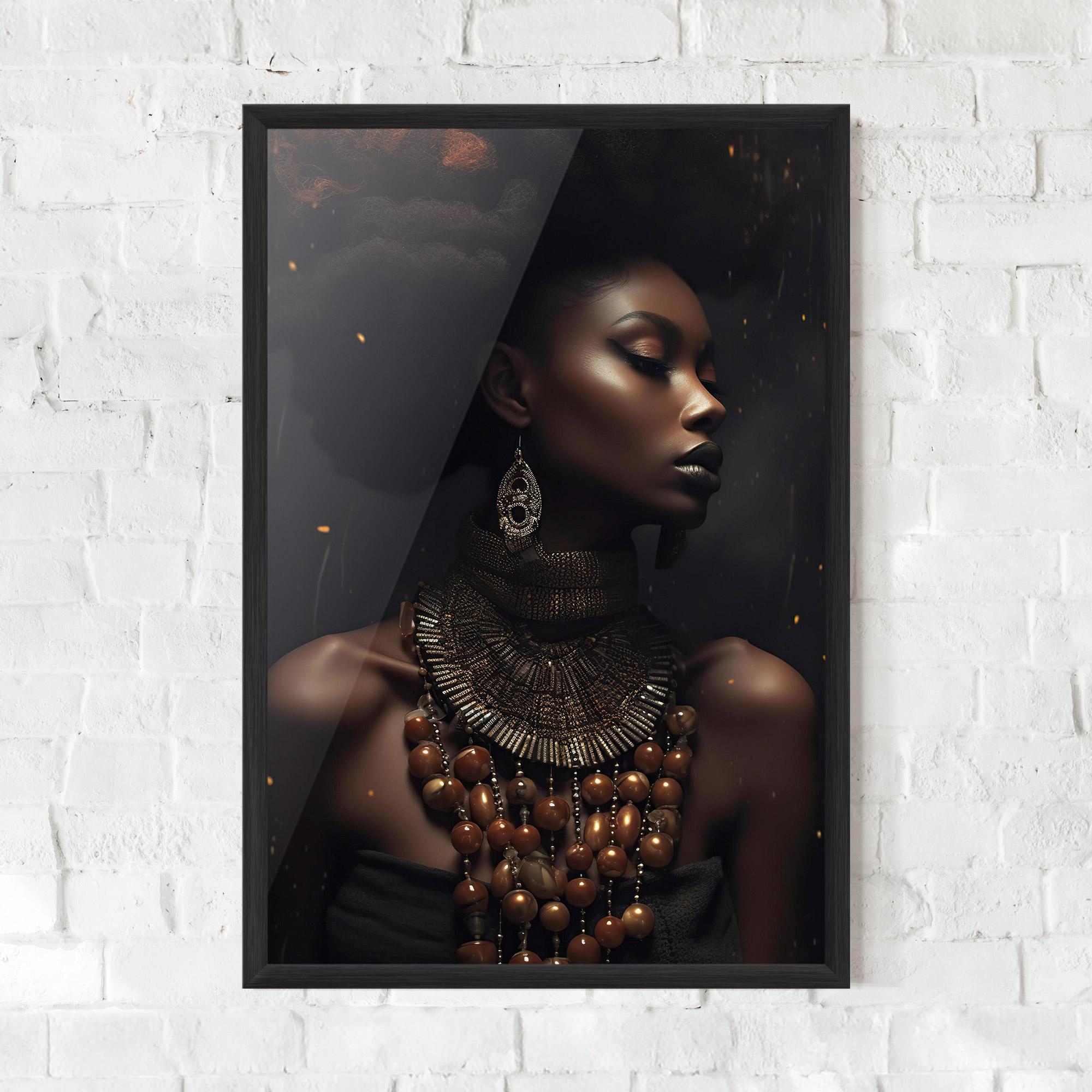 Poster Înrămat African Orange Necklace mockup 0