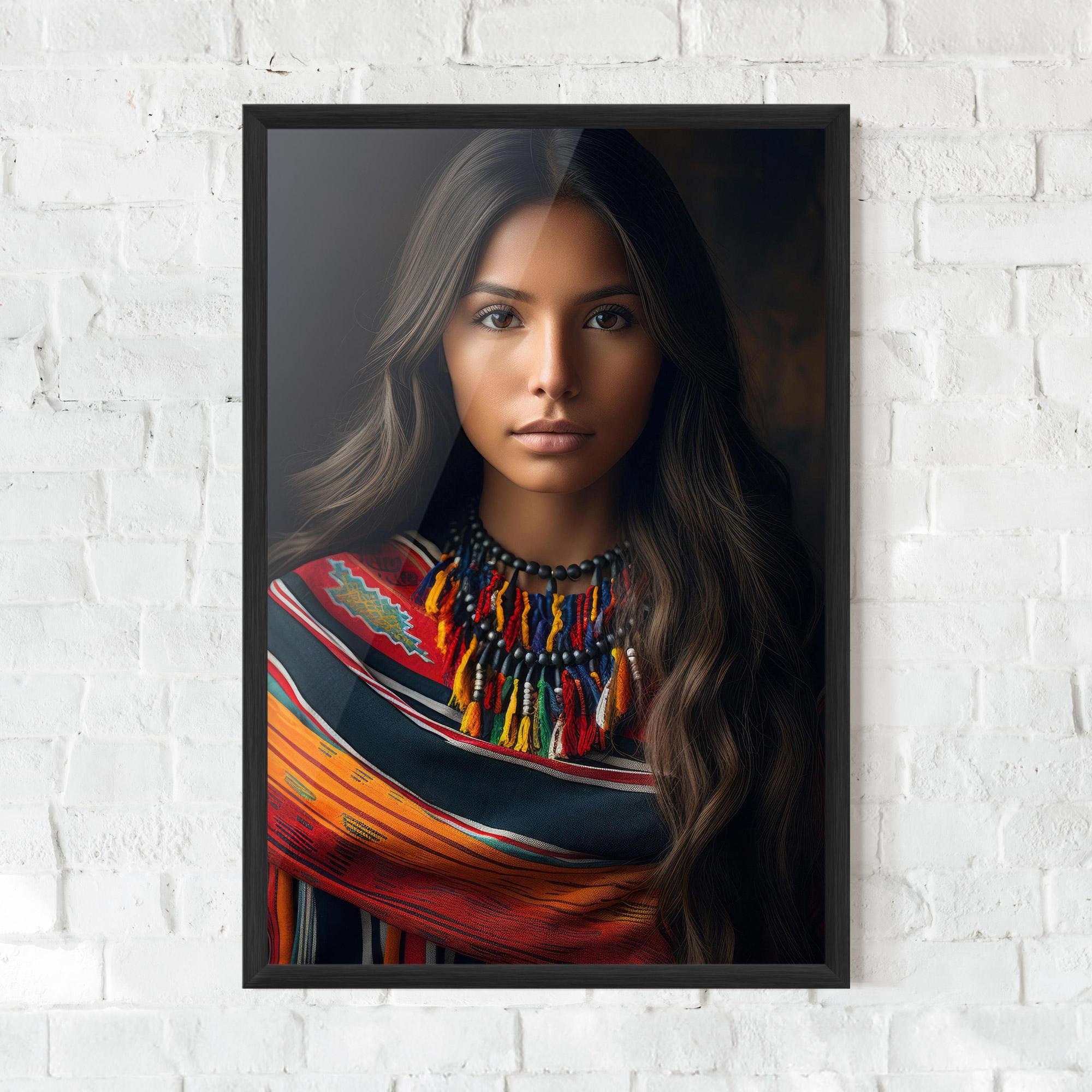 Poster Înrămat Colorful Scarf mockup 0