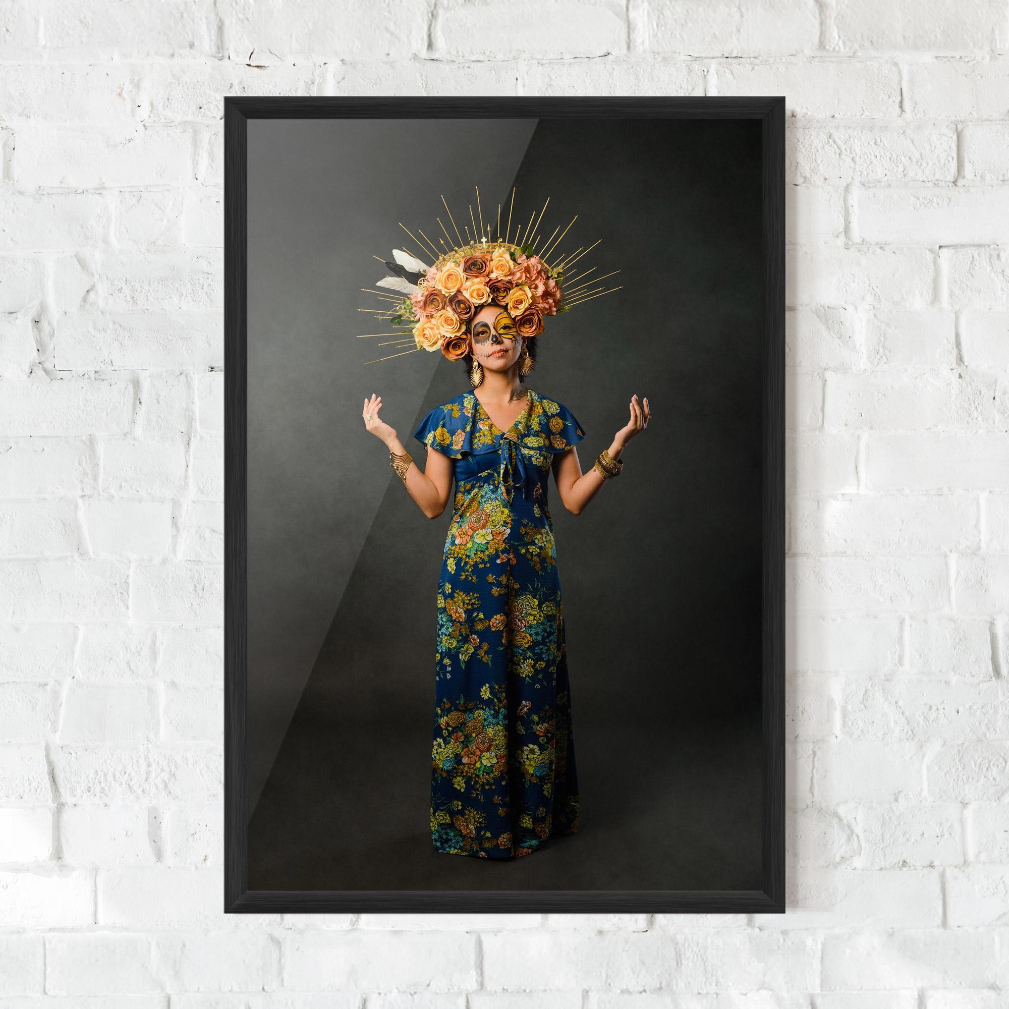 Poster Înrămat Sugar Skull Makeup mockup 0