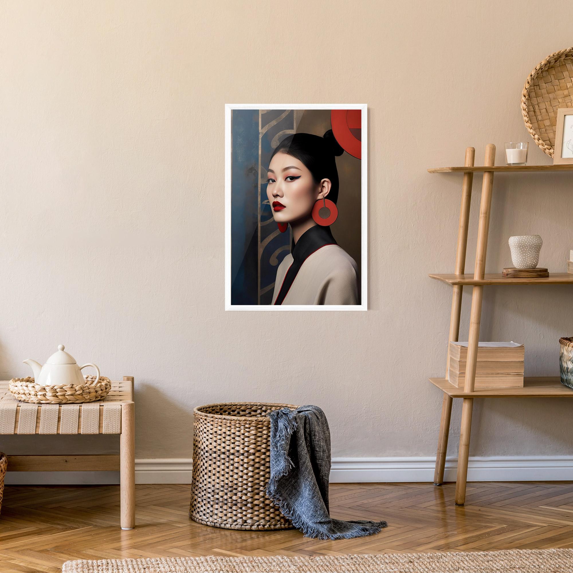 Poster Înrămat Asian Big Earrings mockup 9
