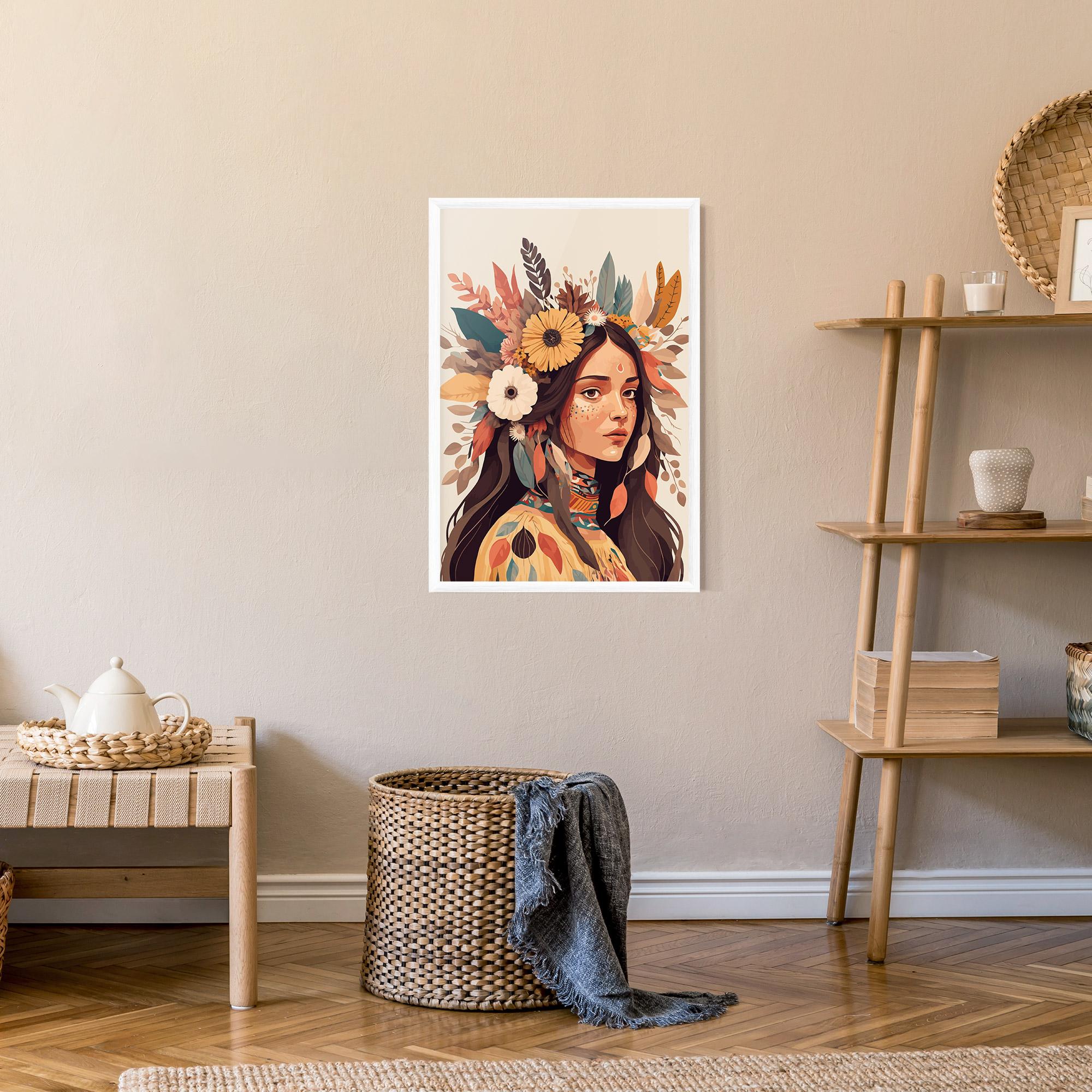 Poster Înrămat Boho Girl mockup 9