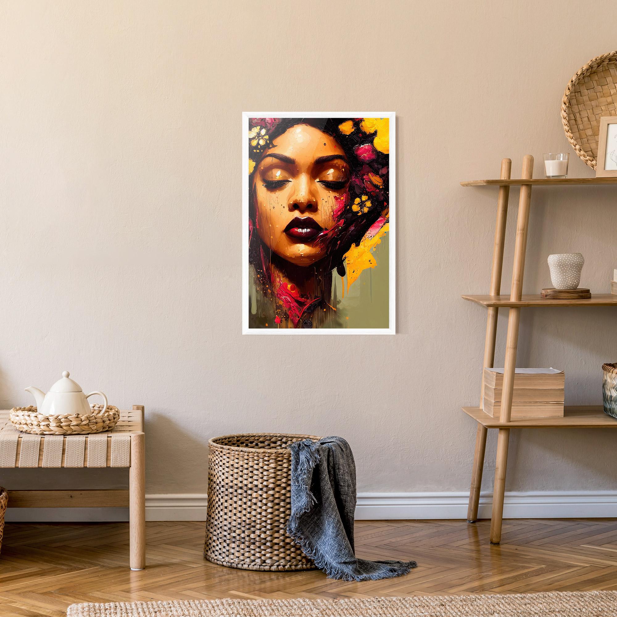 Poster Înrămat Ebony Woman mockup 9