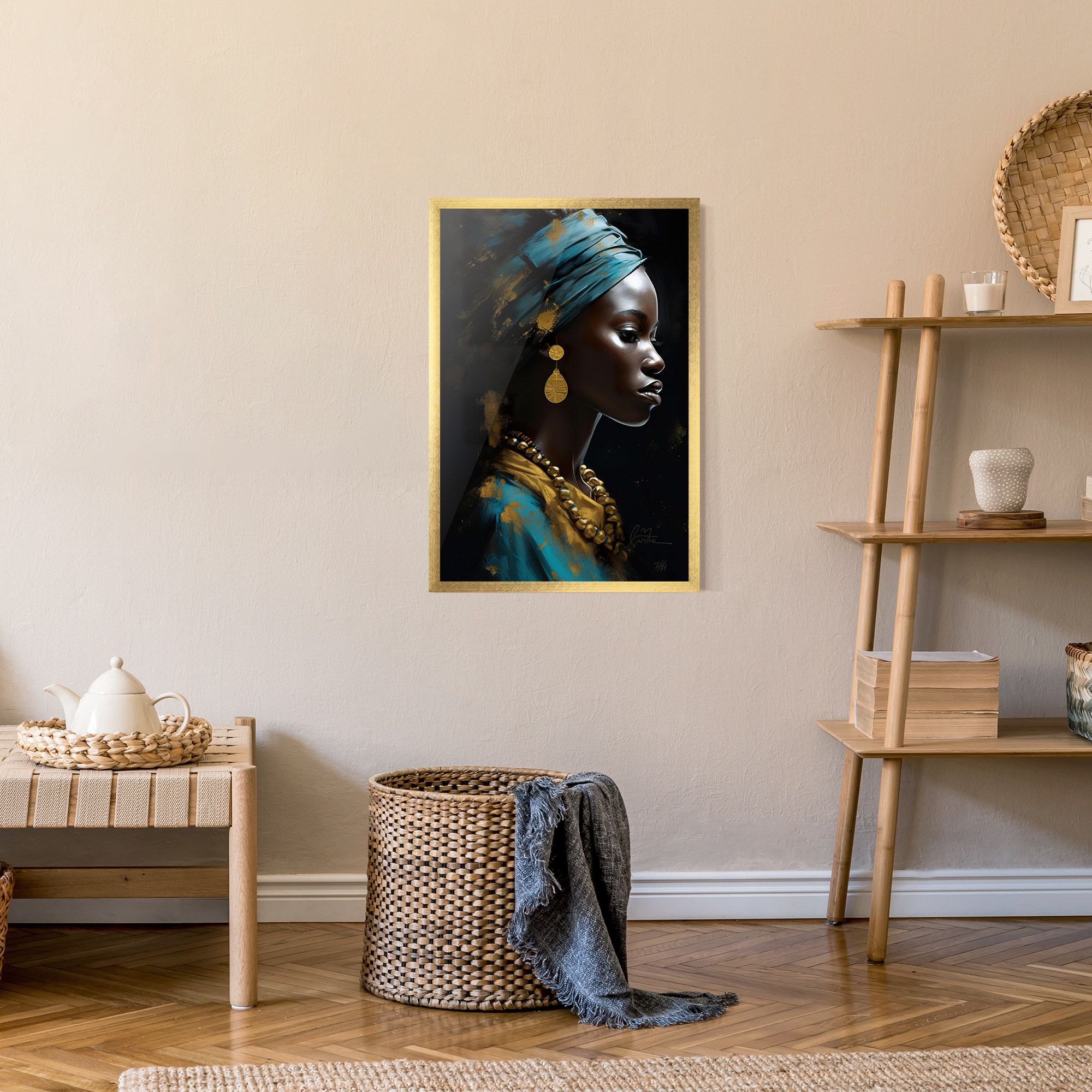 Blue Turban mockup 9