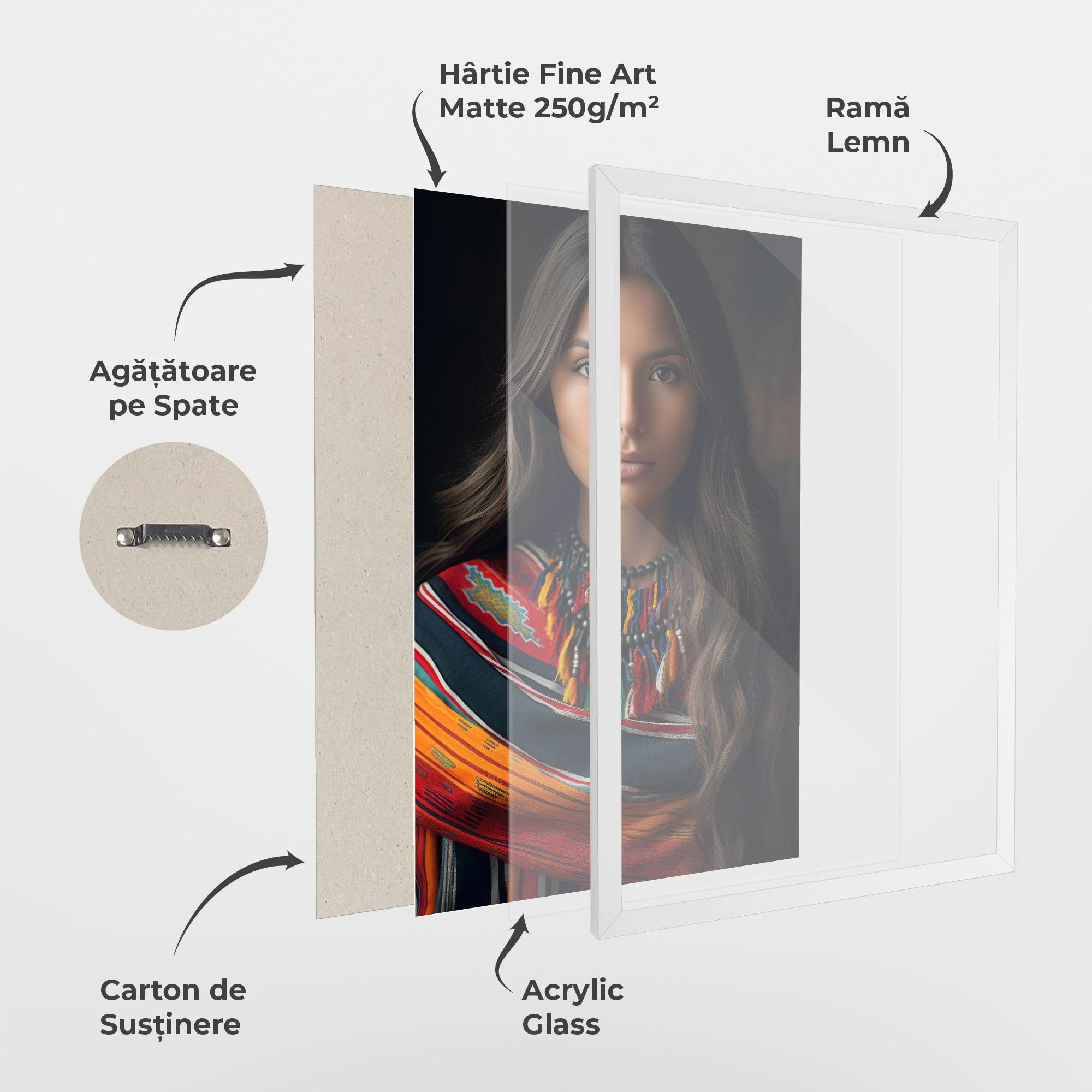 Poster Înrămat Colorful Scarf mockup 1