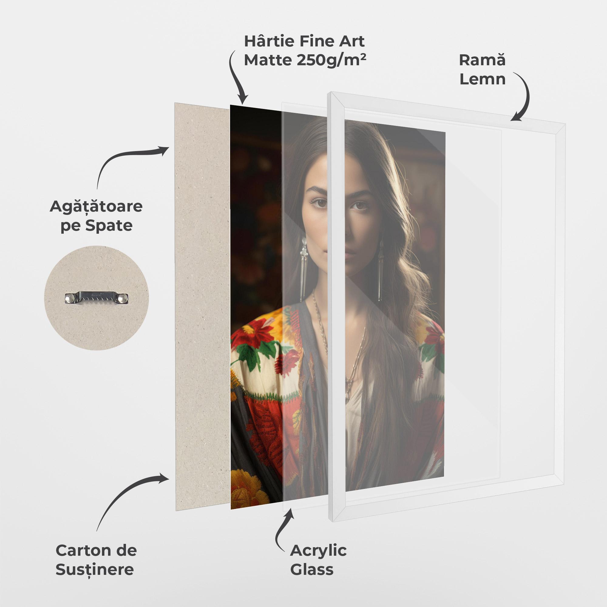 Poster Înrămat Colorful Shawl mockup 1