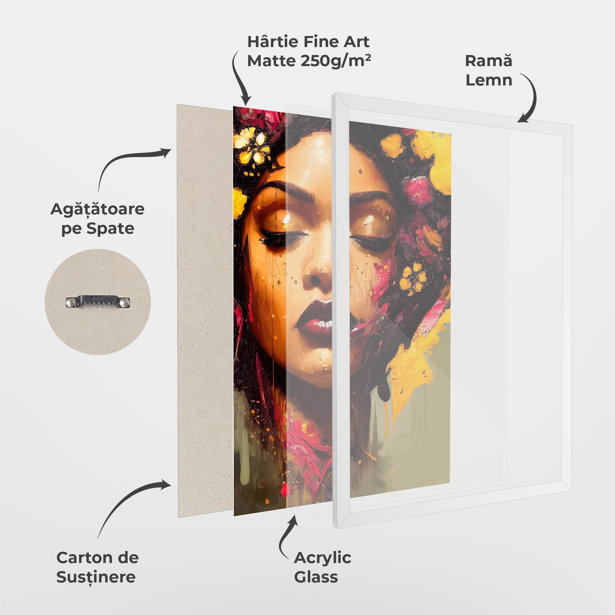 Poster Înrămat Ebony Woman mockup 1