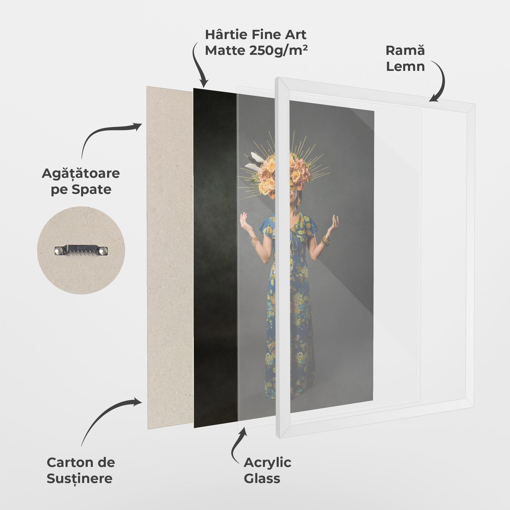 Poster Înrămat Sugar Skull Makeup mockup 1