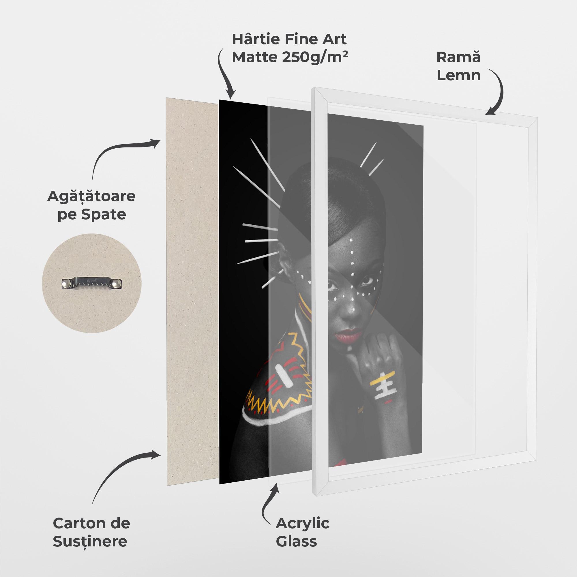 Poster Înrămat Tribal Beauty mockup 1