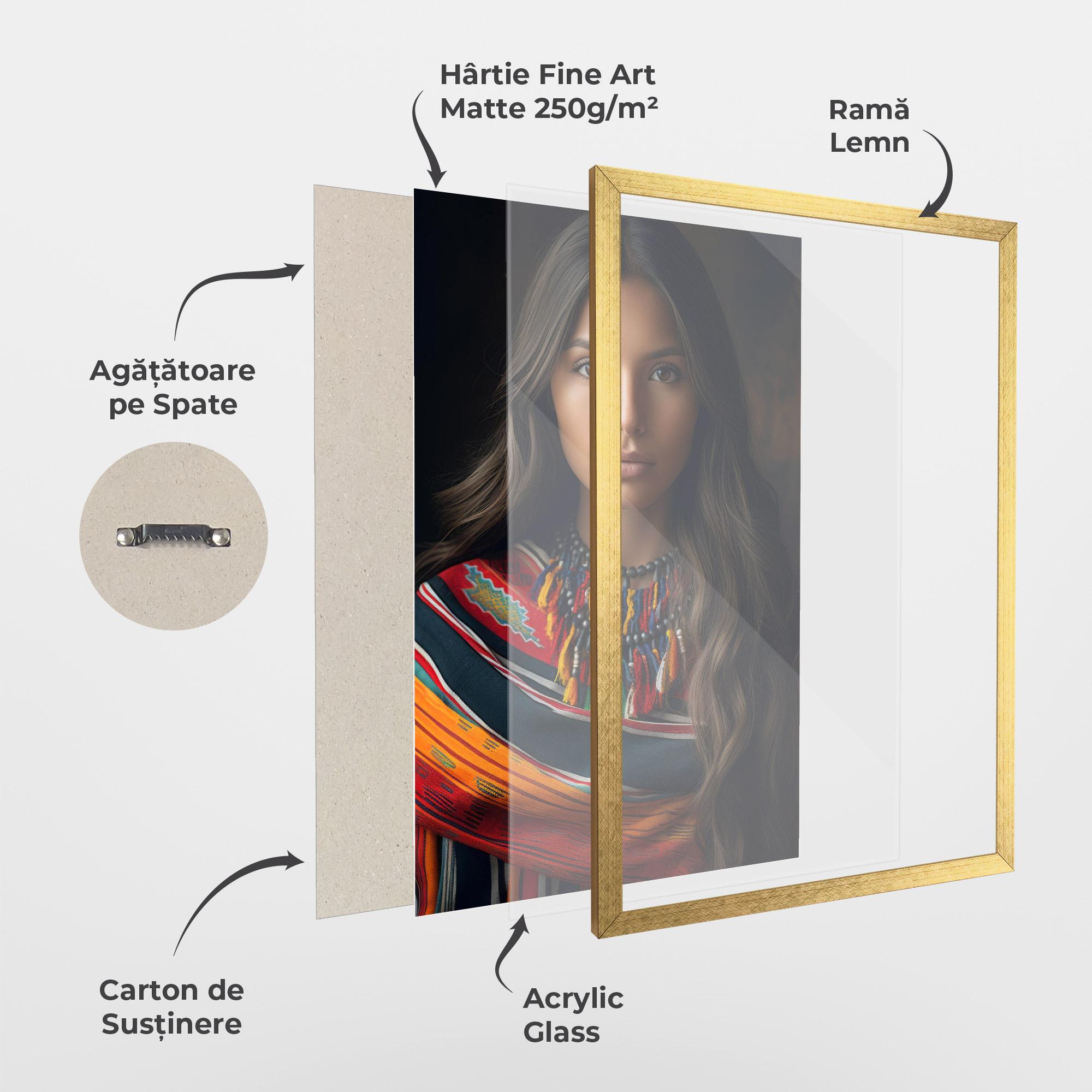 Poster Înrămat Colorful Scarf mockup 1