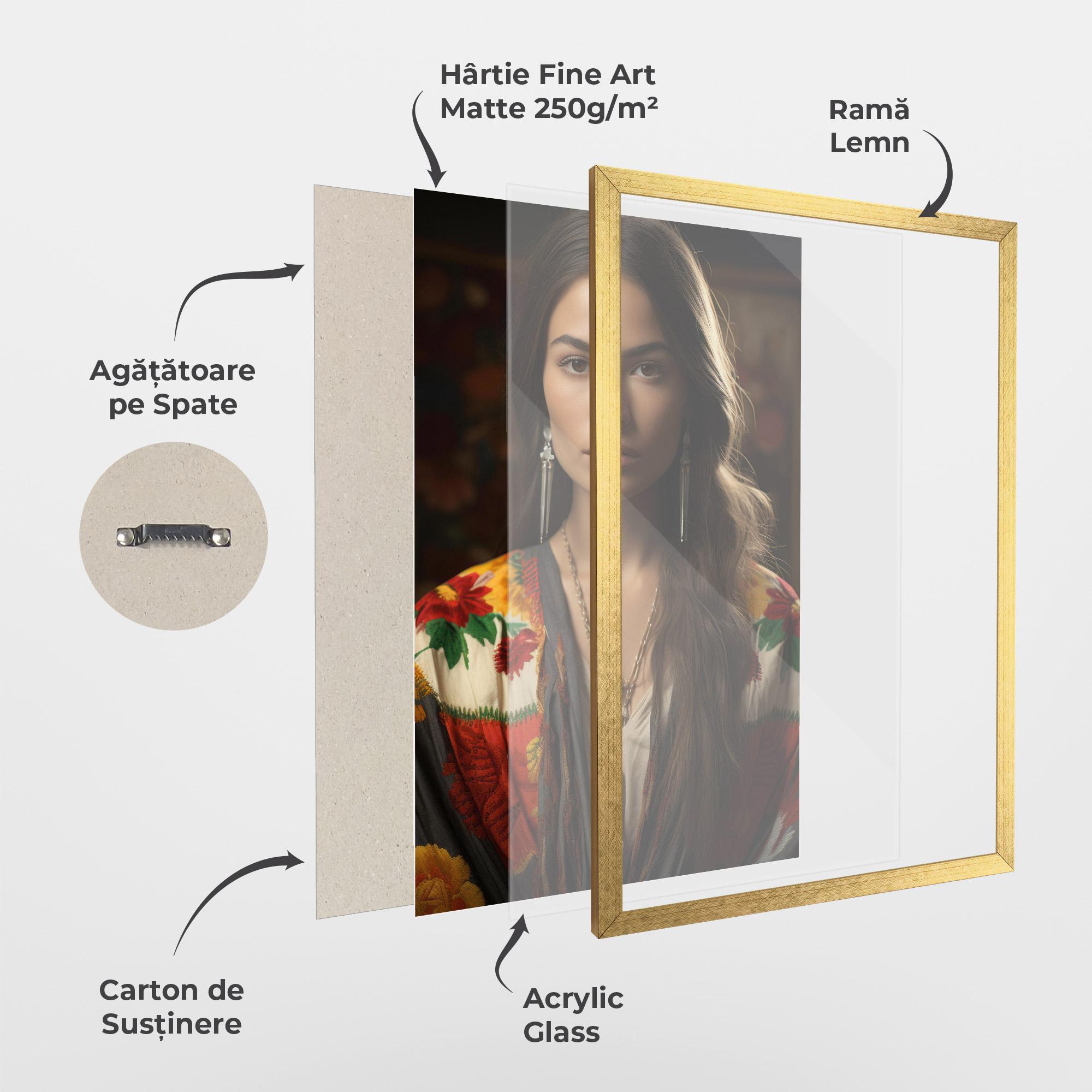 Poster Înrămat Colorful Shawl mockup 1