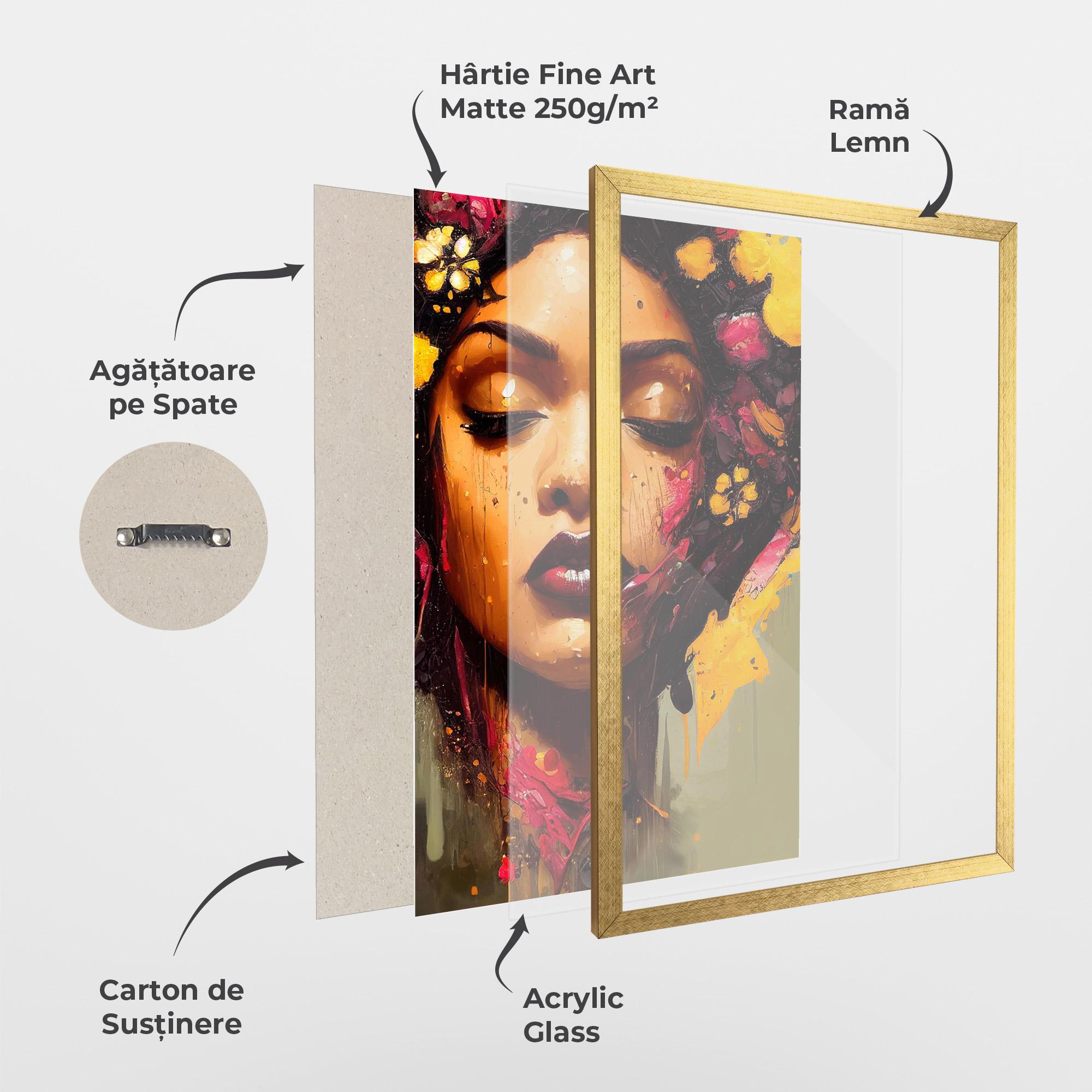 Poster Înrămat Ebony Woman mockup 1