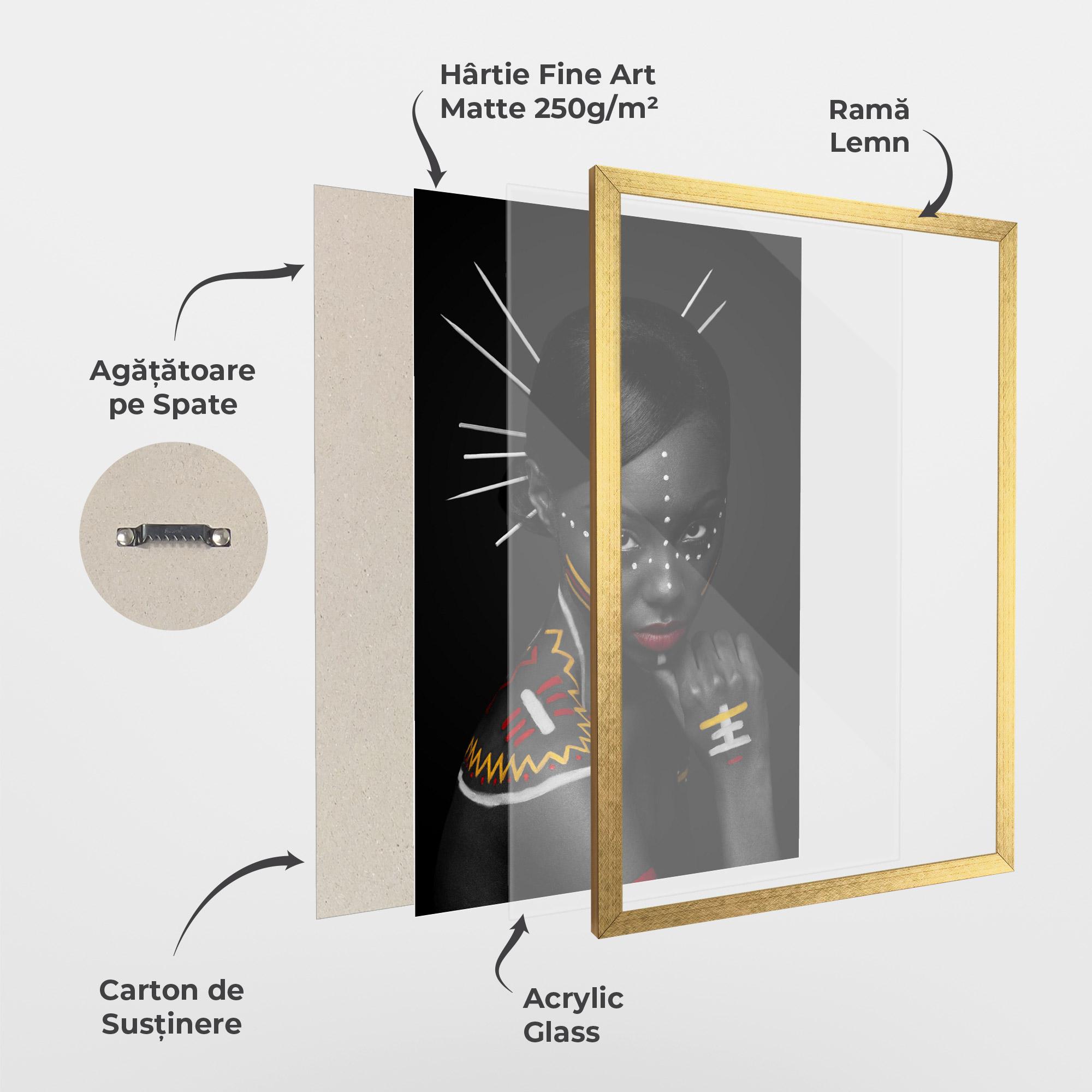 Poster Înrămat Tribal Beauty mockup 1