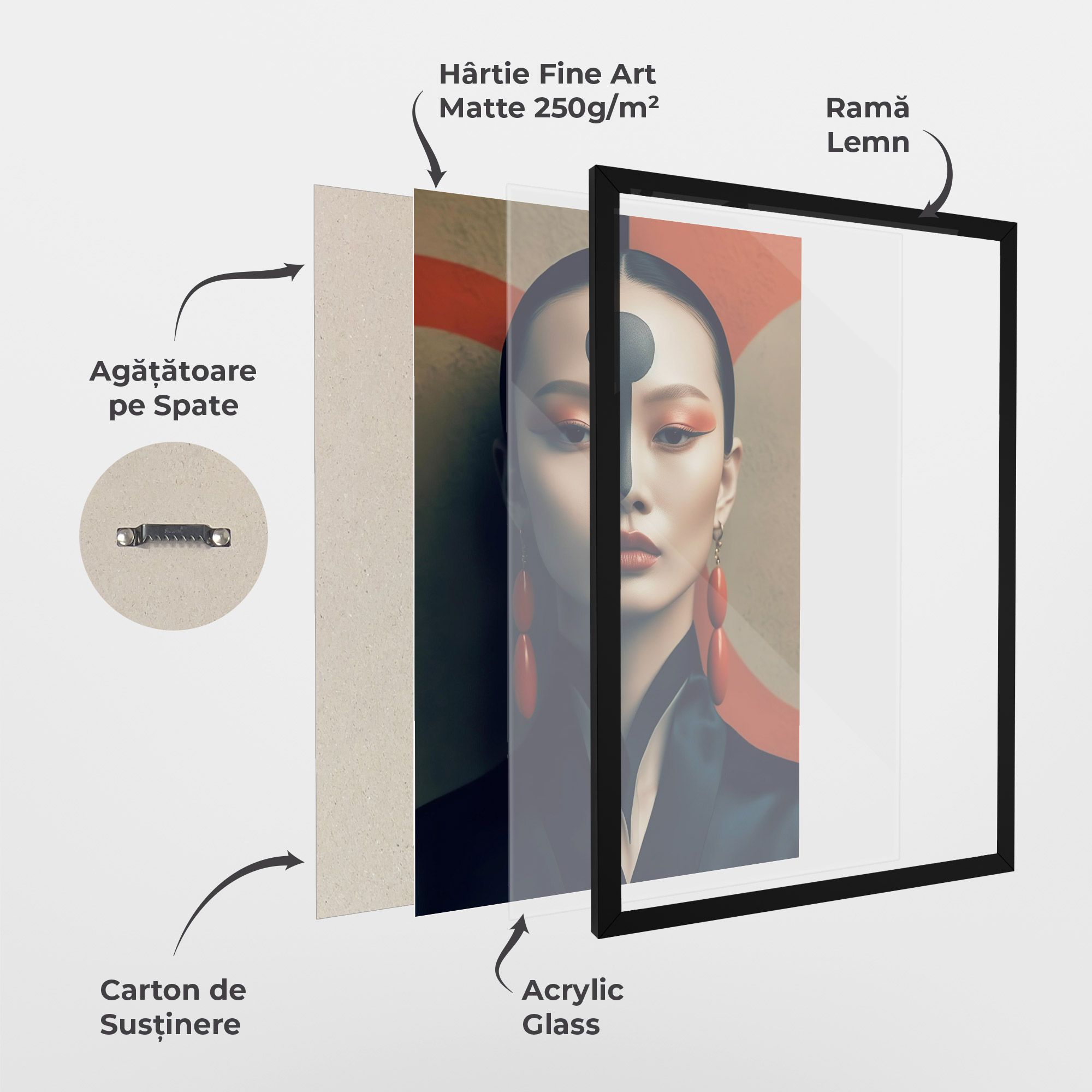 Black Circle Asian Woman mockup 1