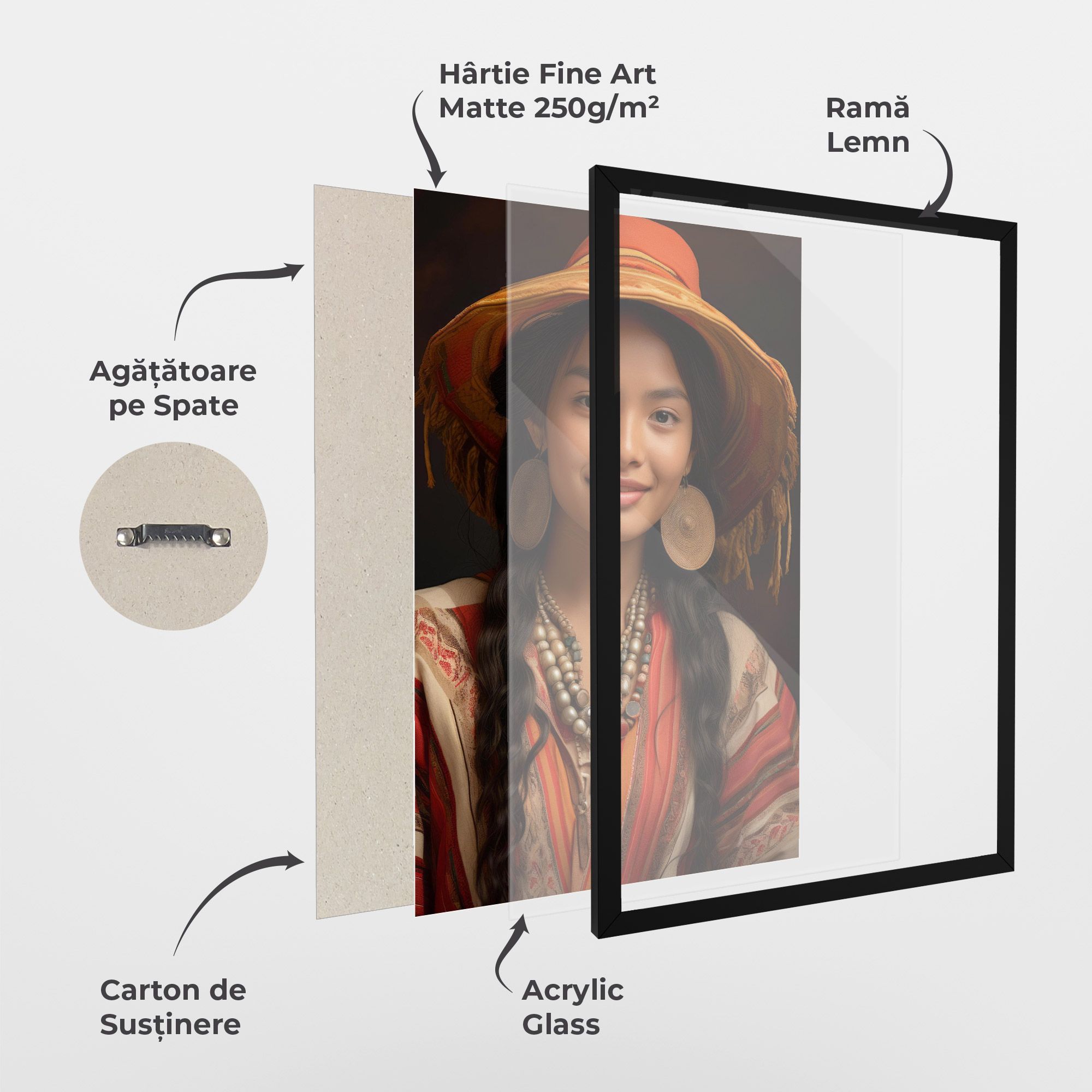 Colorful Earrings And Hat mockup 1