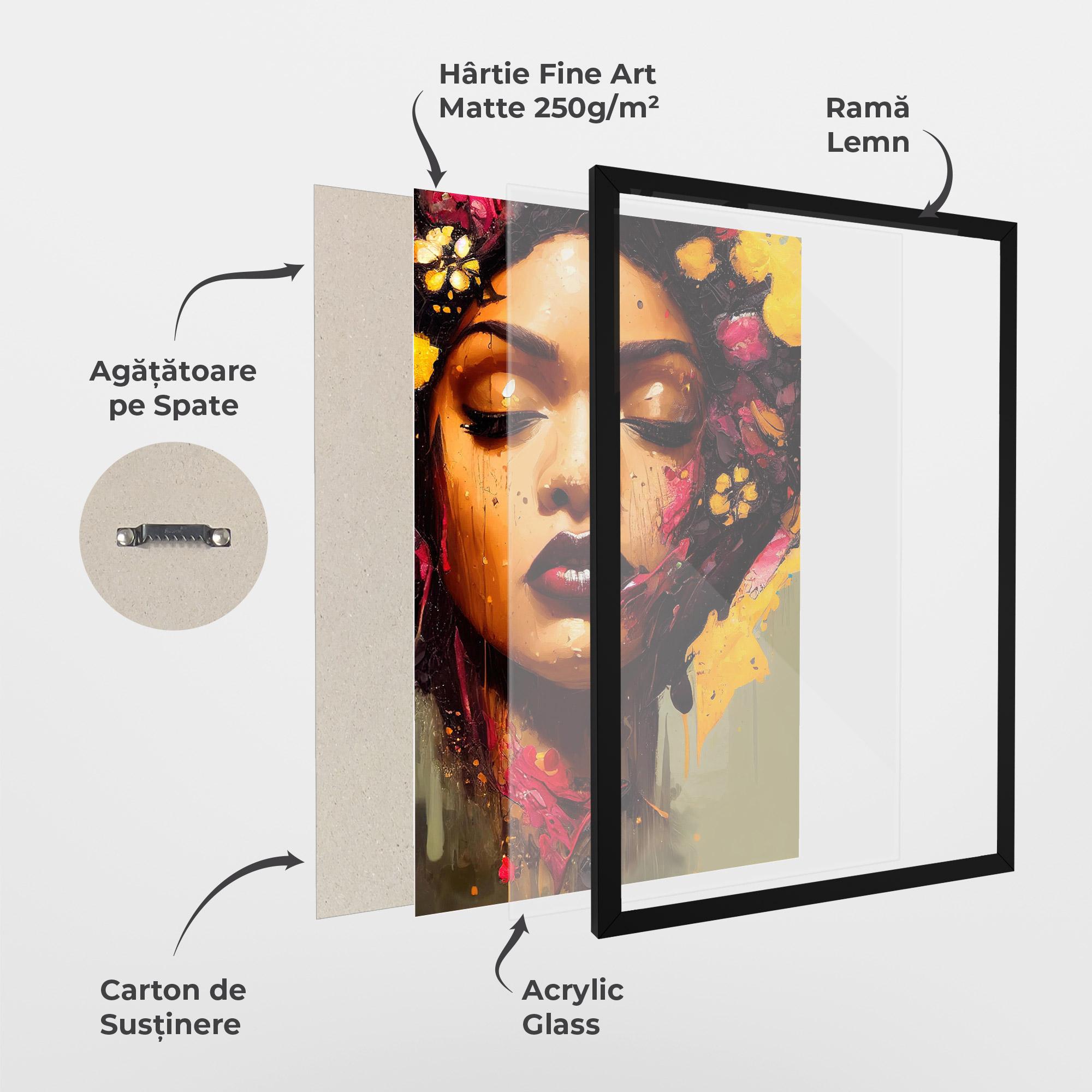 Poster Înrămat Ebony Woman mockup 1