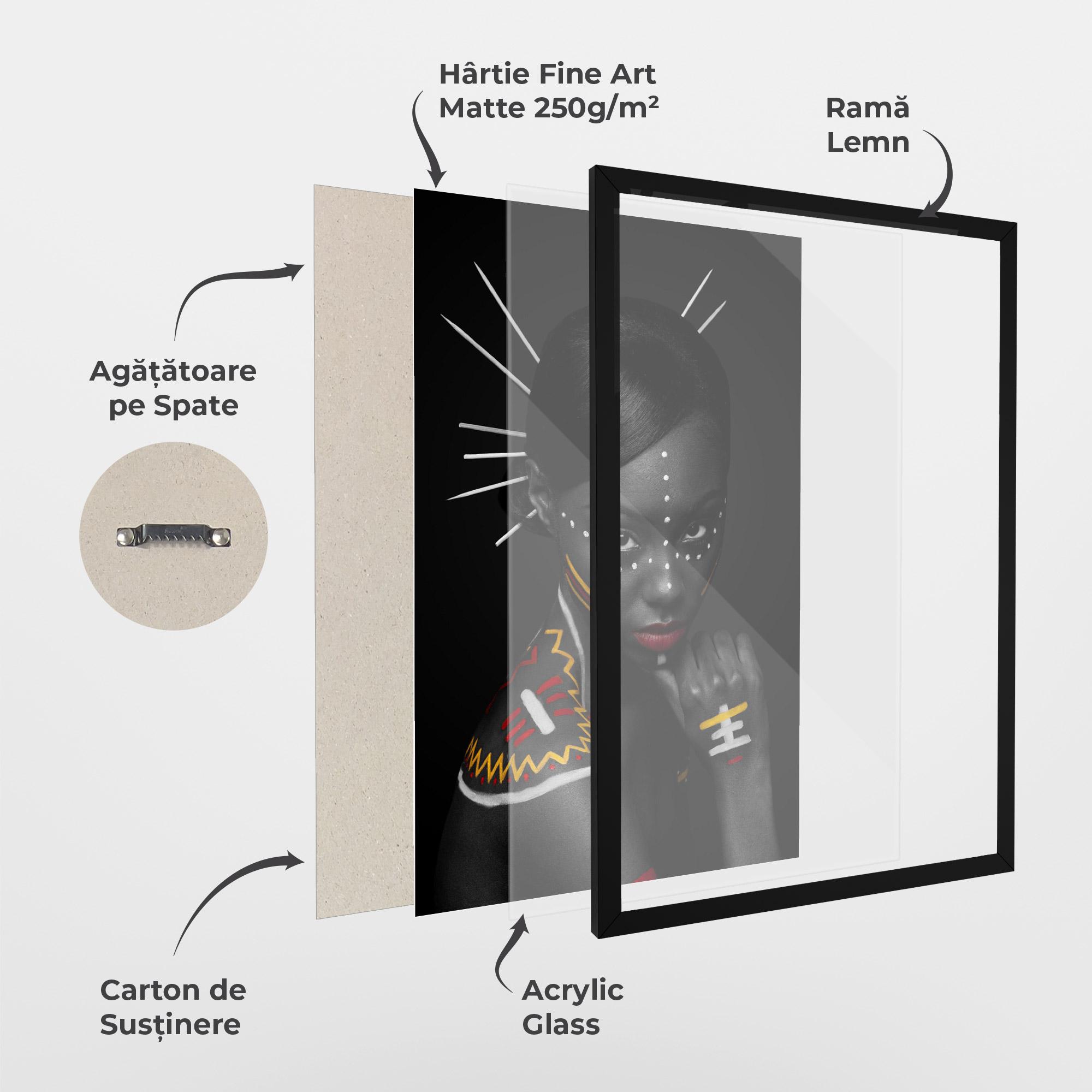 Poster Înrămat Tribal Beauty mockup 1