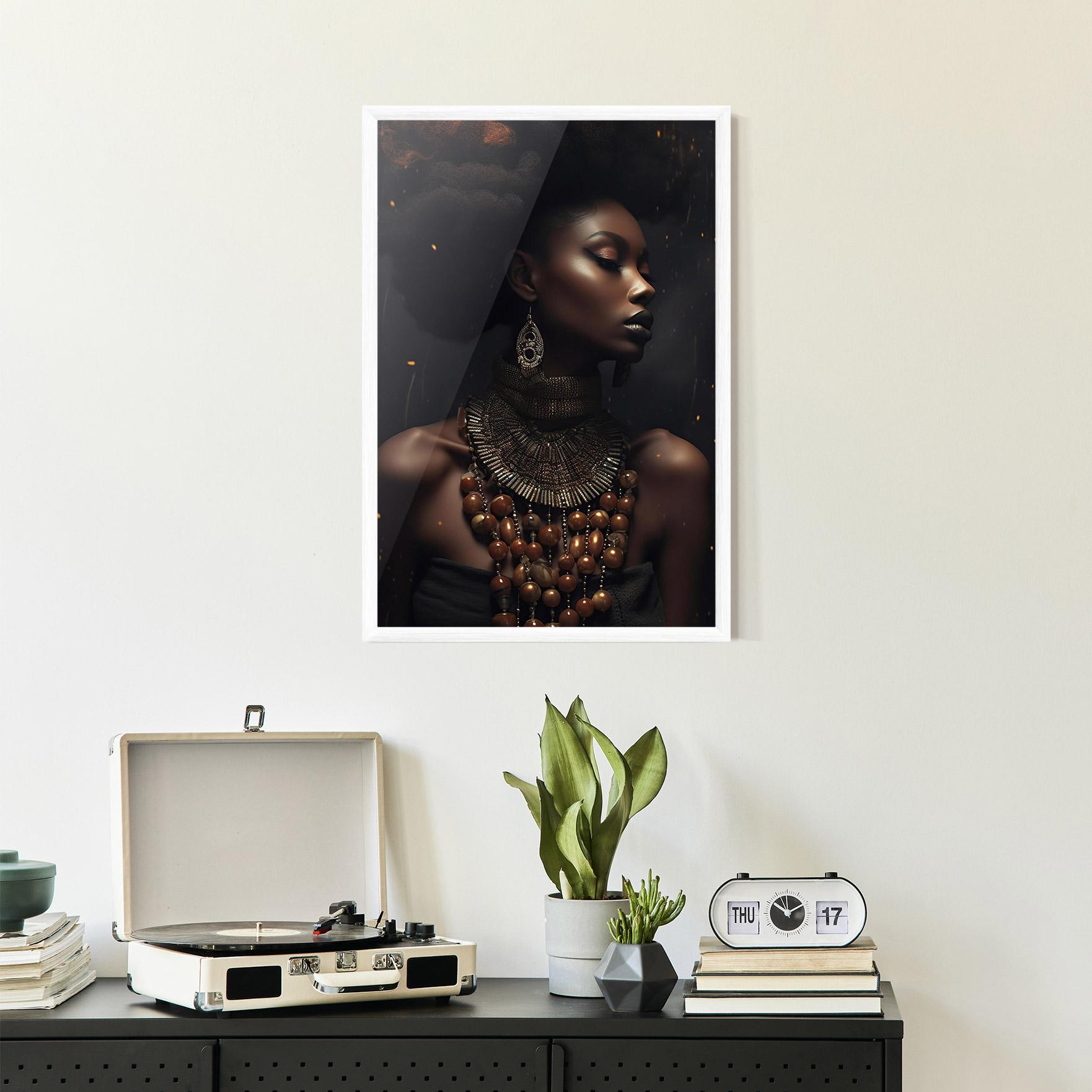 Poster Înrămat African Orange Necklace mockup 2