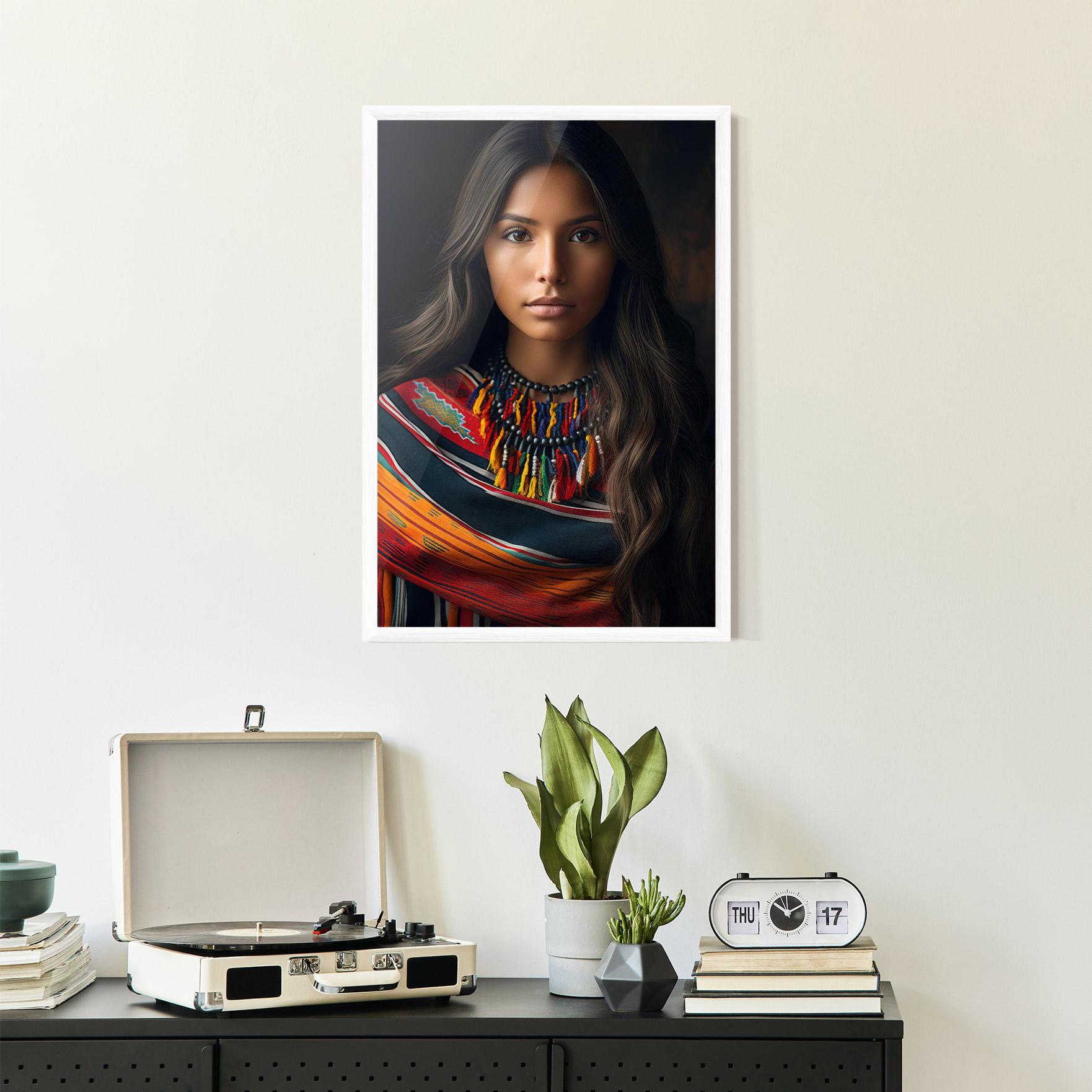 Poster Înrămat Colorful Scarf mockup 2