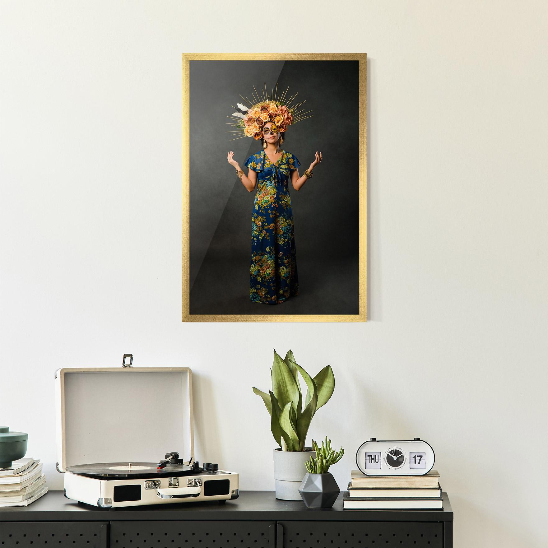 Poster Înrămat Sugar Skull Makeup mockup 2