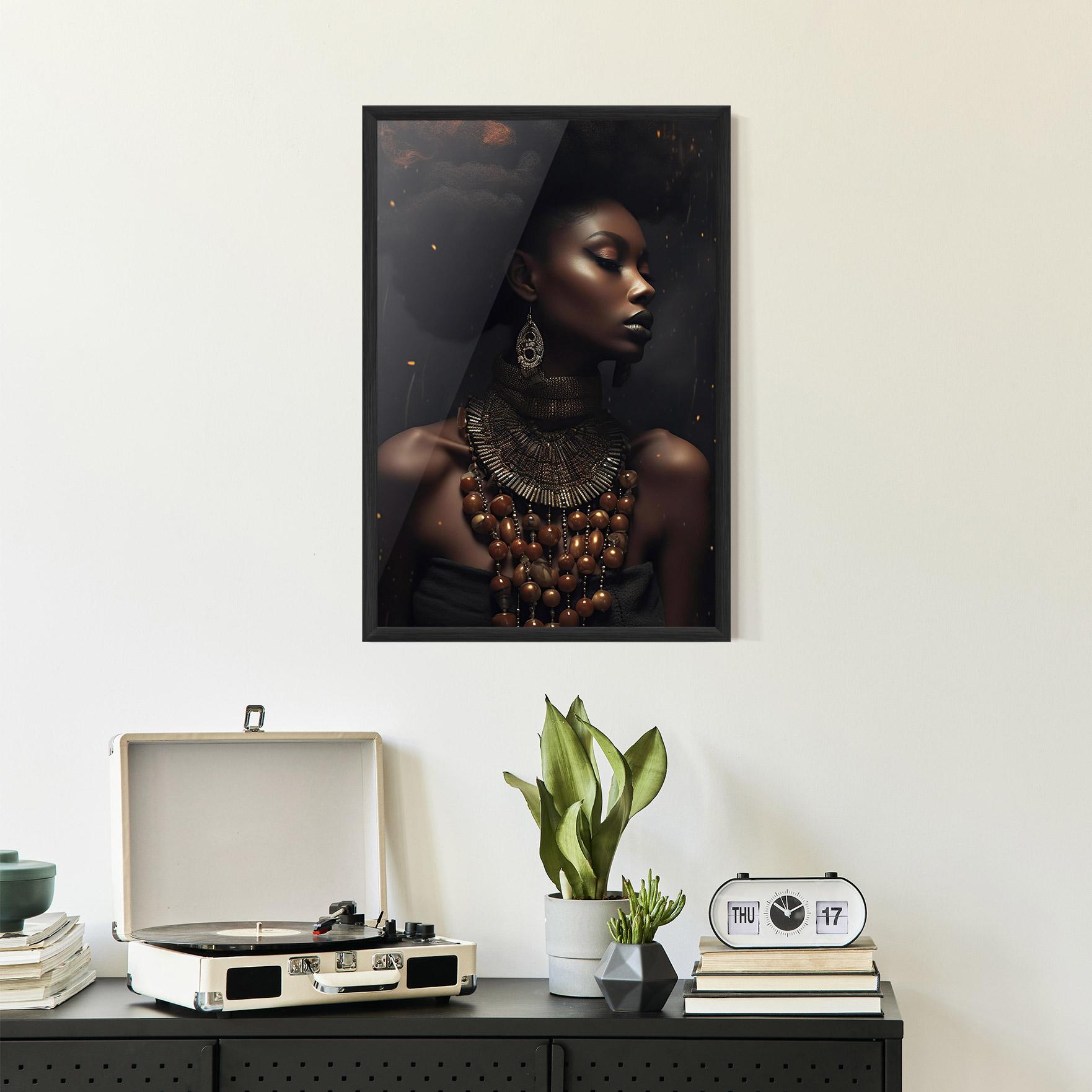 Poster Înrămat African Orange Necklace mockup 2