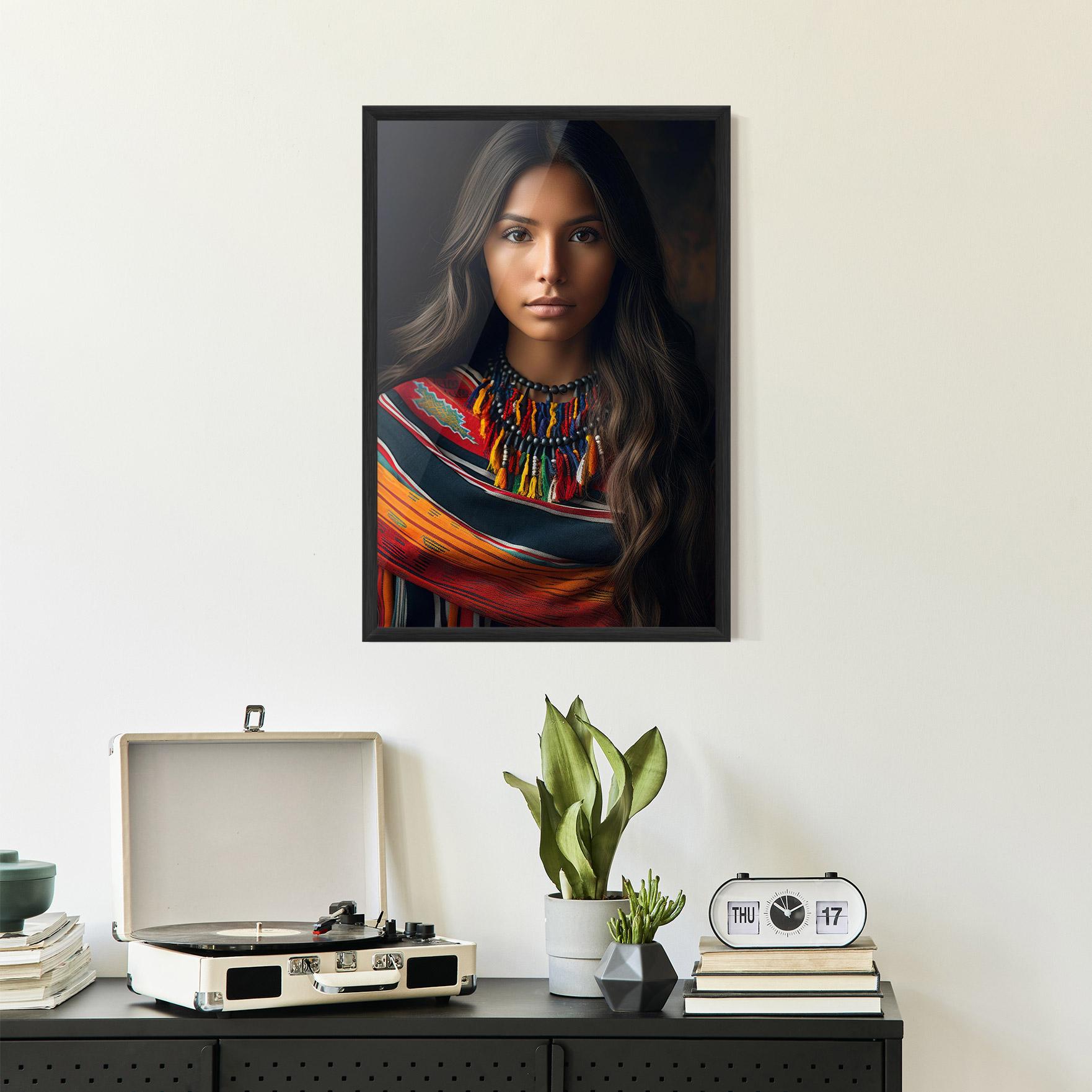 Poster Înrămat Colorful Scarf mockup 2