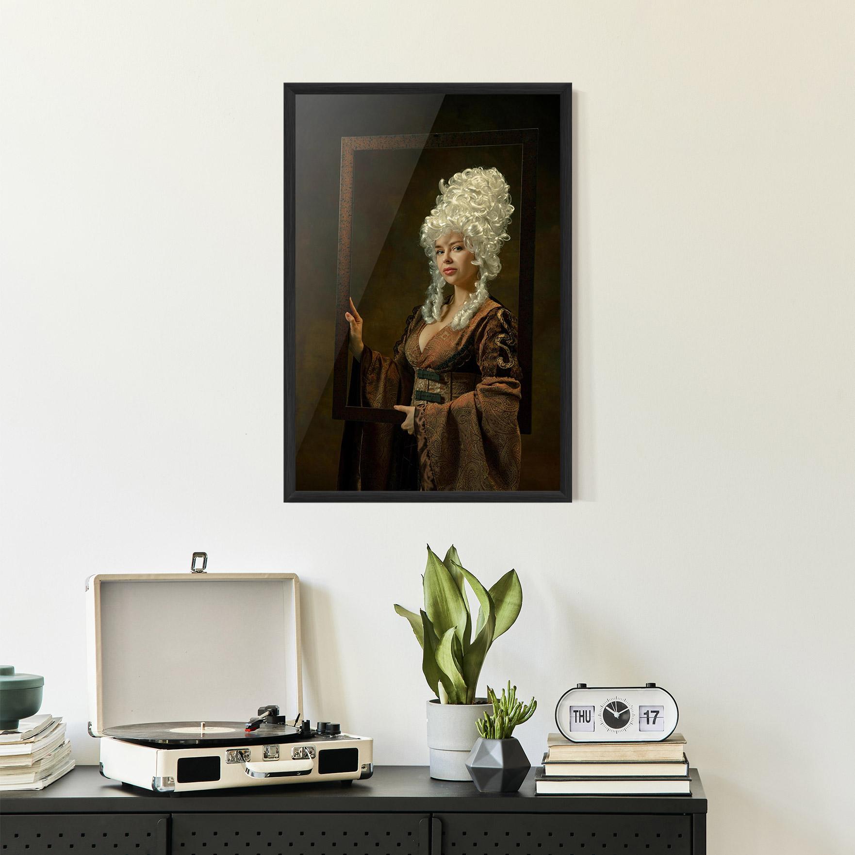 Poster Înrămat Medieval Young Woman mockup 2