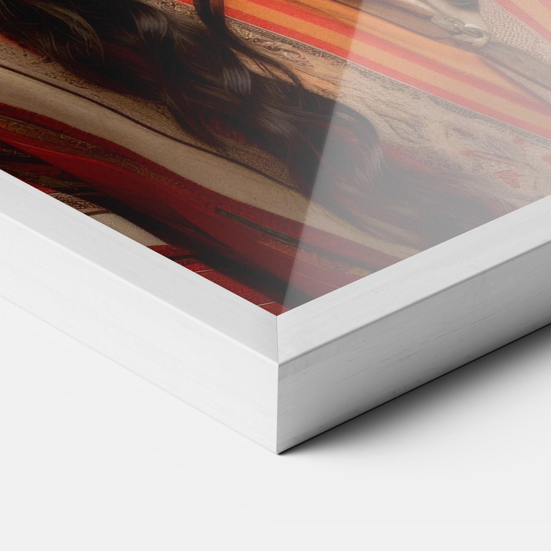 Poster Înrămat Colorful Earrings And Hat mockup 3