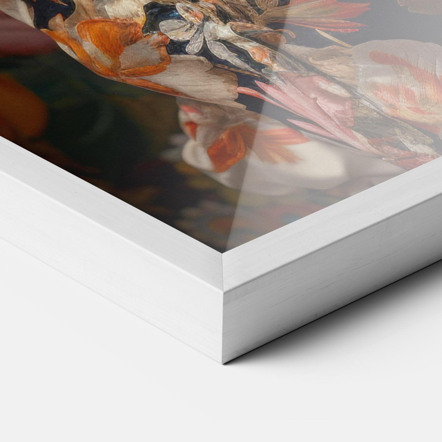 Poster Înrămat Floral Dress Lady mockup 3