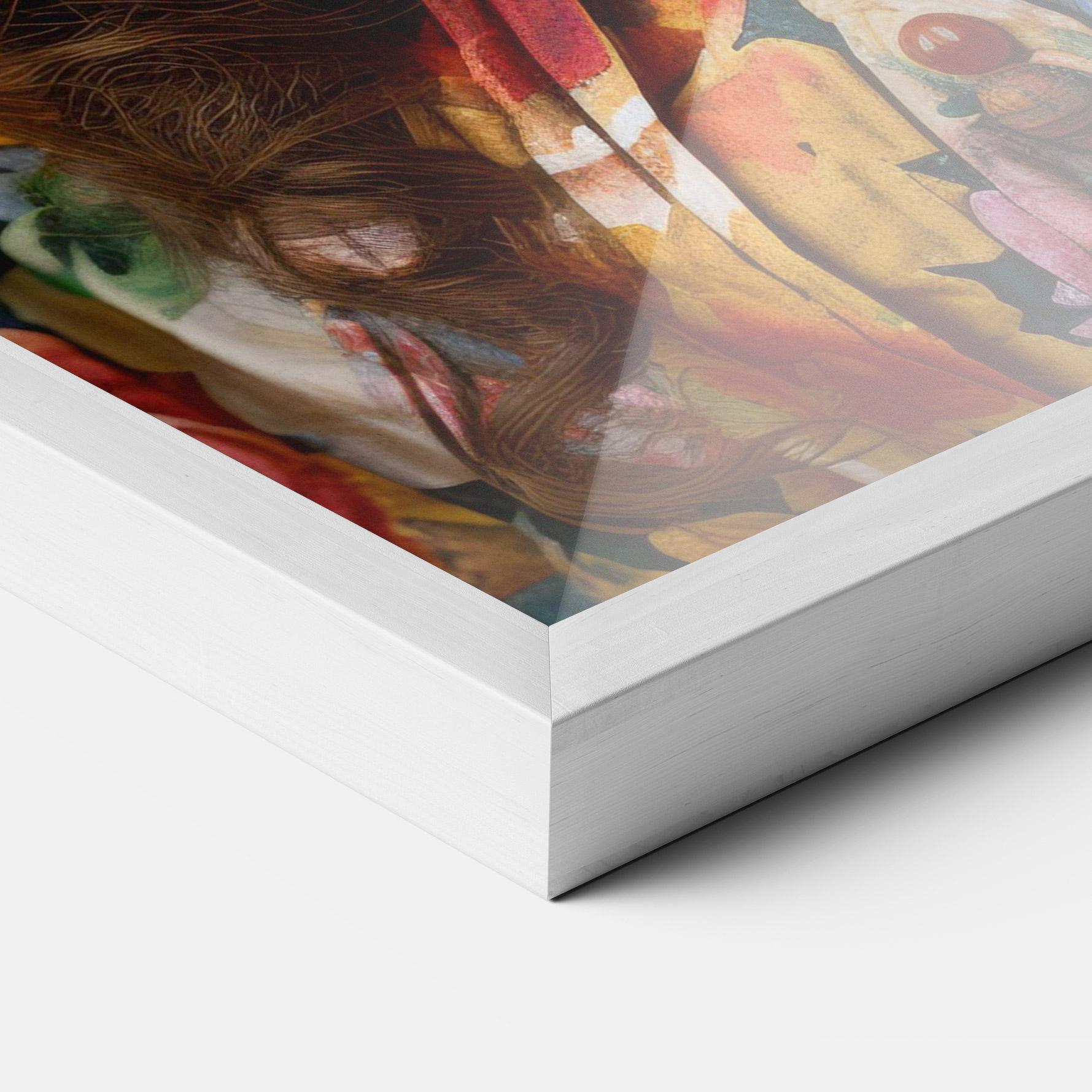 Poster Înrămat Floral Dress Long Hair mockup 3