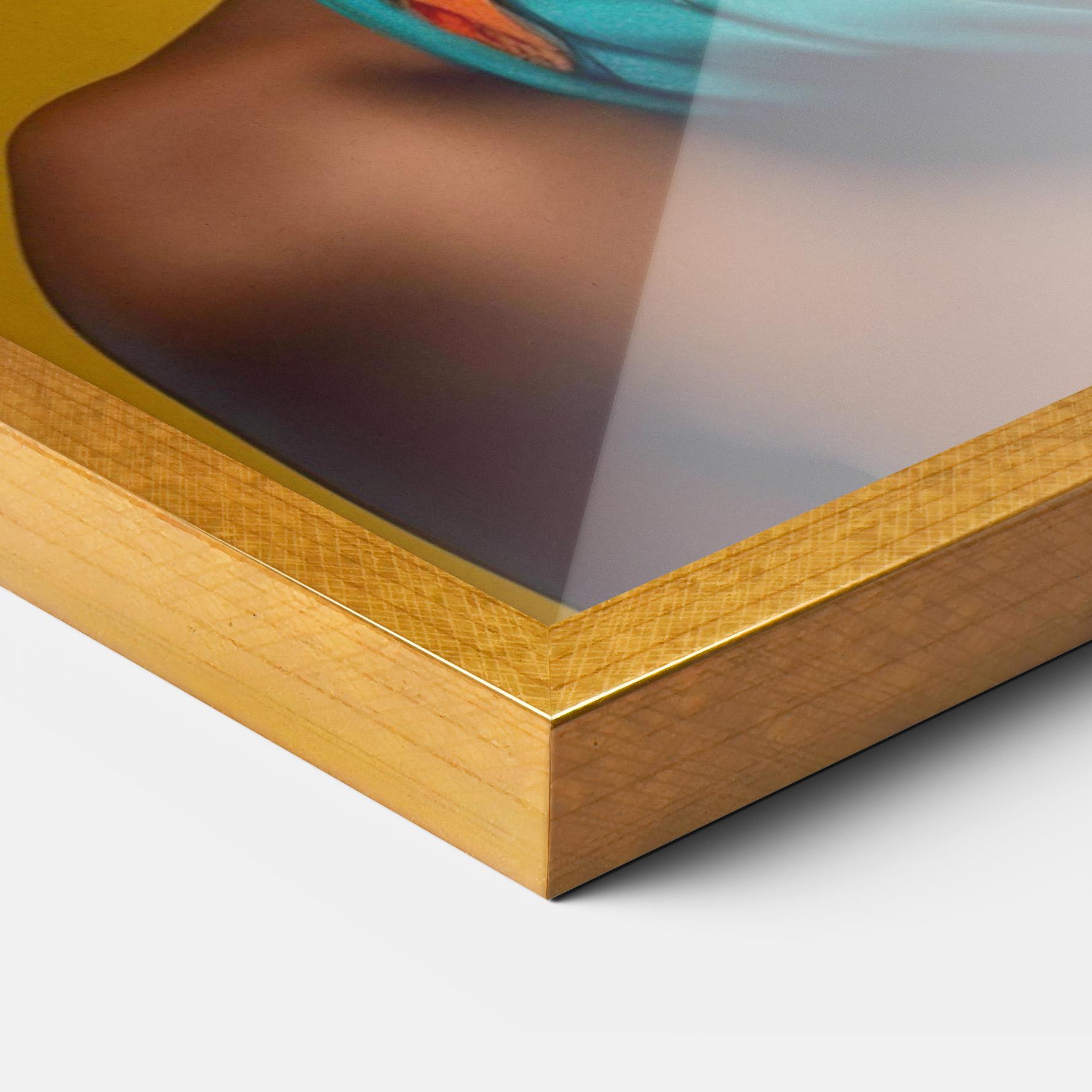 Poster Înrămat African Yellow Portrait mockup 3