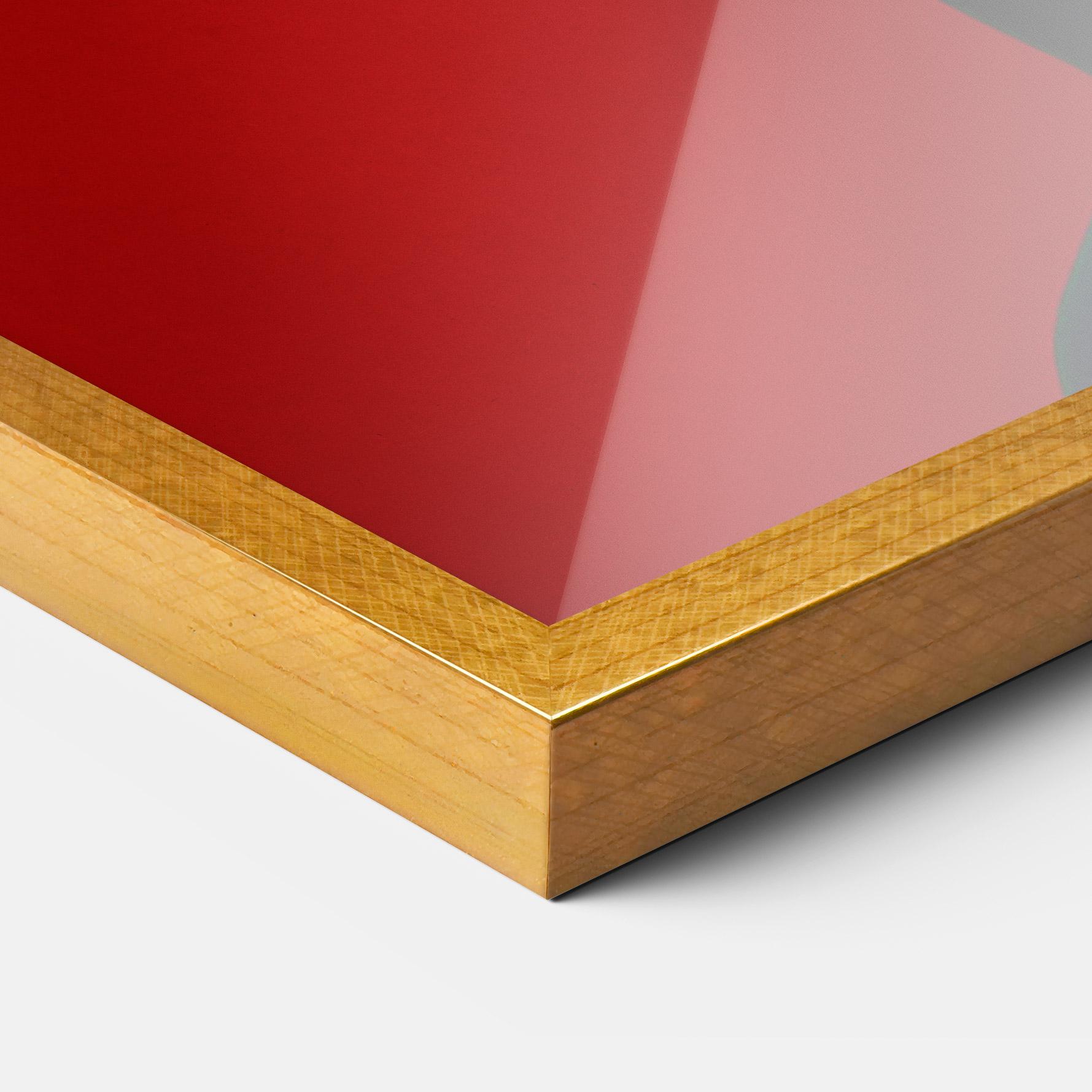 Poster Înrămat Asiatic Red Makeup mockup 3