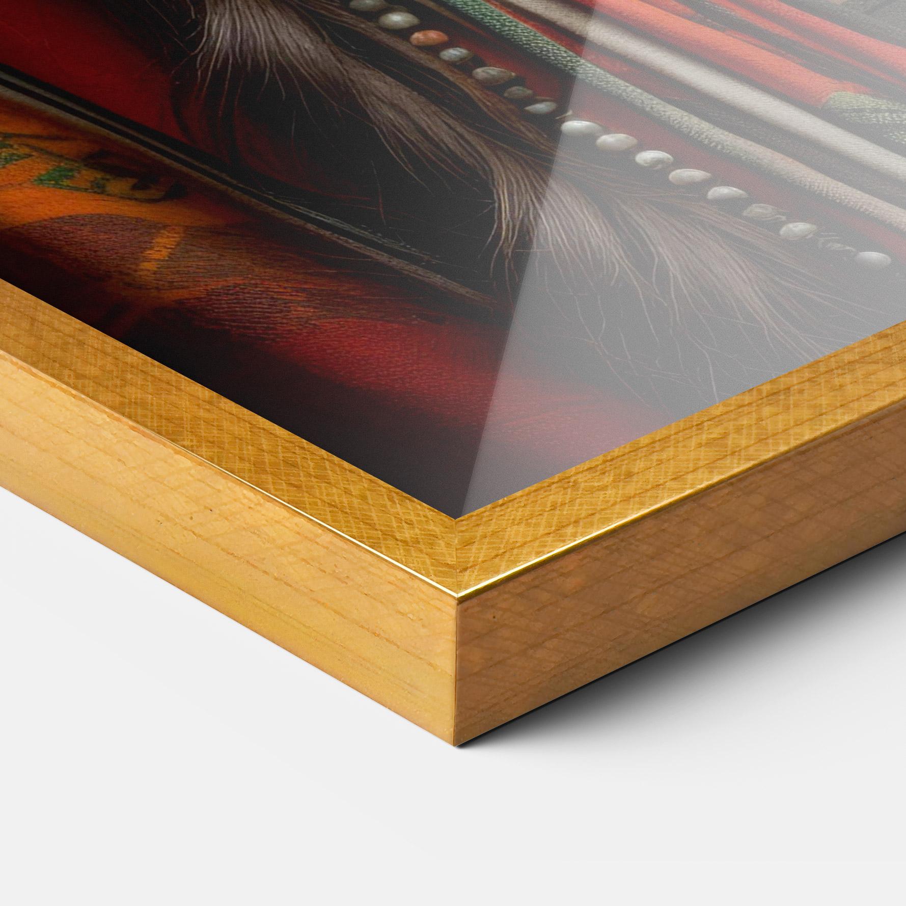 Poster Înrămat Colorful Hat And Earrings mockup 3