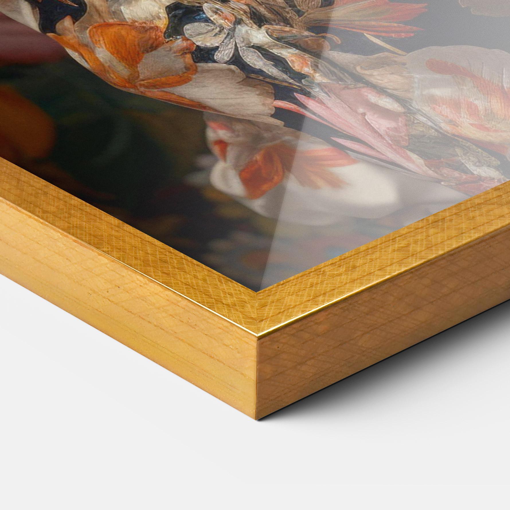 Poster Înrămat Floral Dress Lady mockup 3