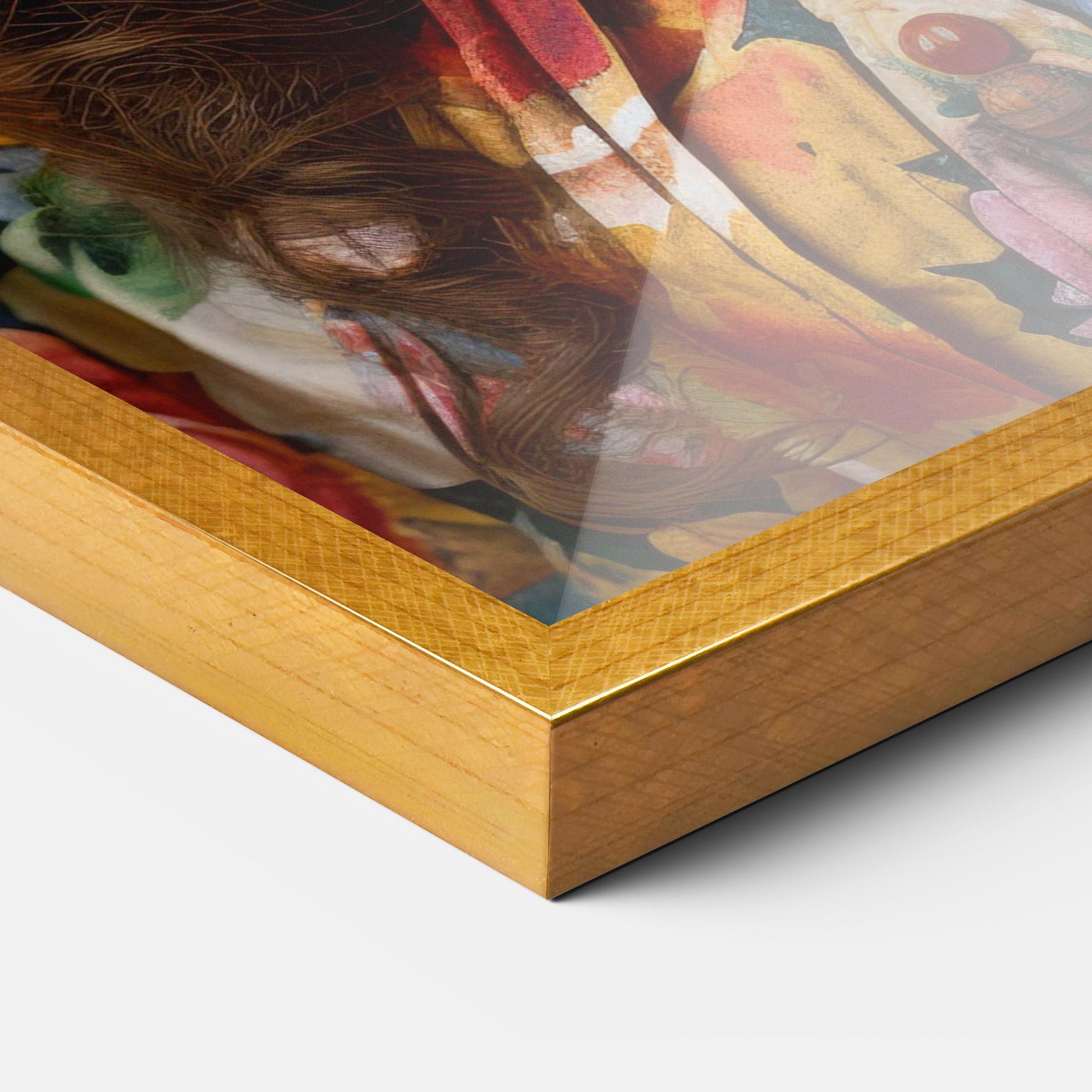 Poster Înrămat Floral Dress Long Hair mockup 3