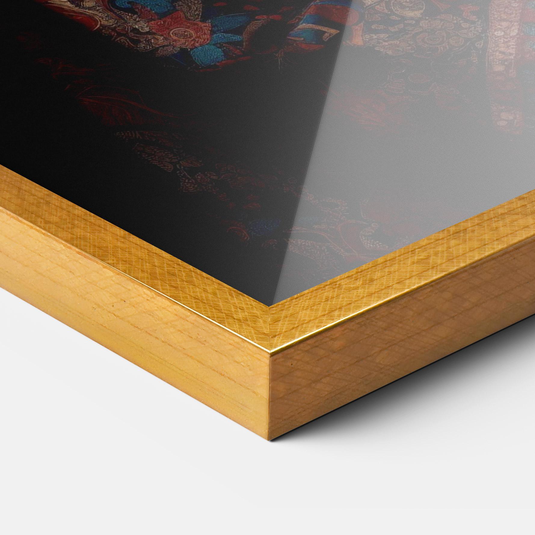 Poster Înrămat Large Afro Head mockup 3