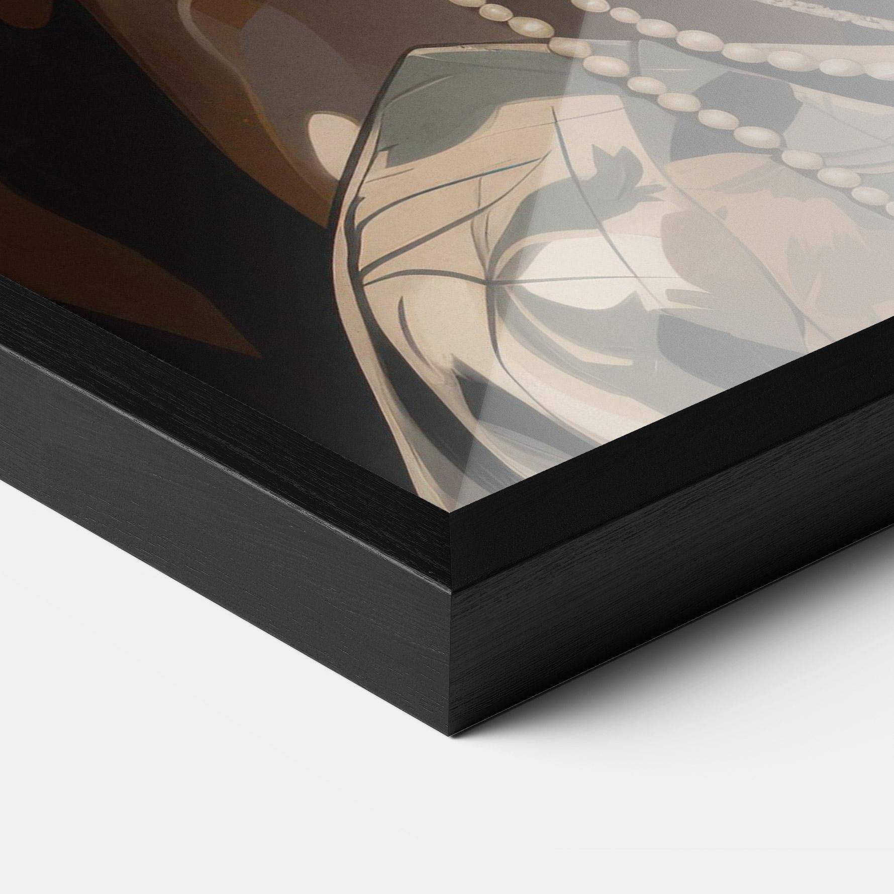 Poster Înrămat African Woman On Cream mockup 3