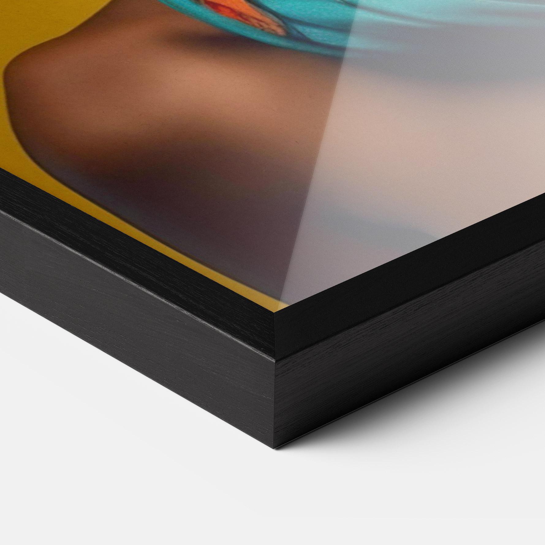 Poster Înrămat African Yellow Portrait mockup 3