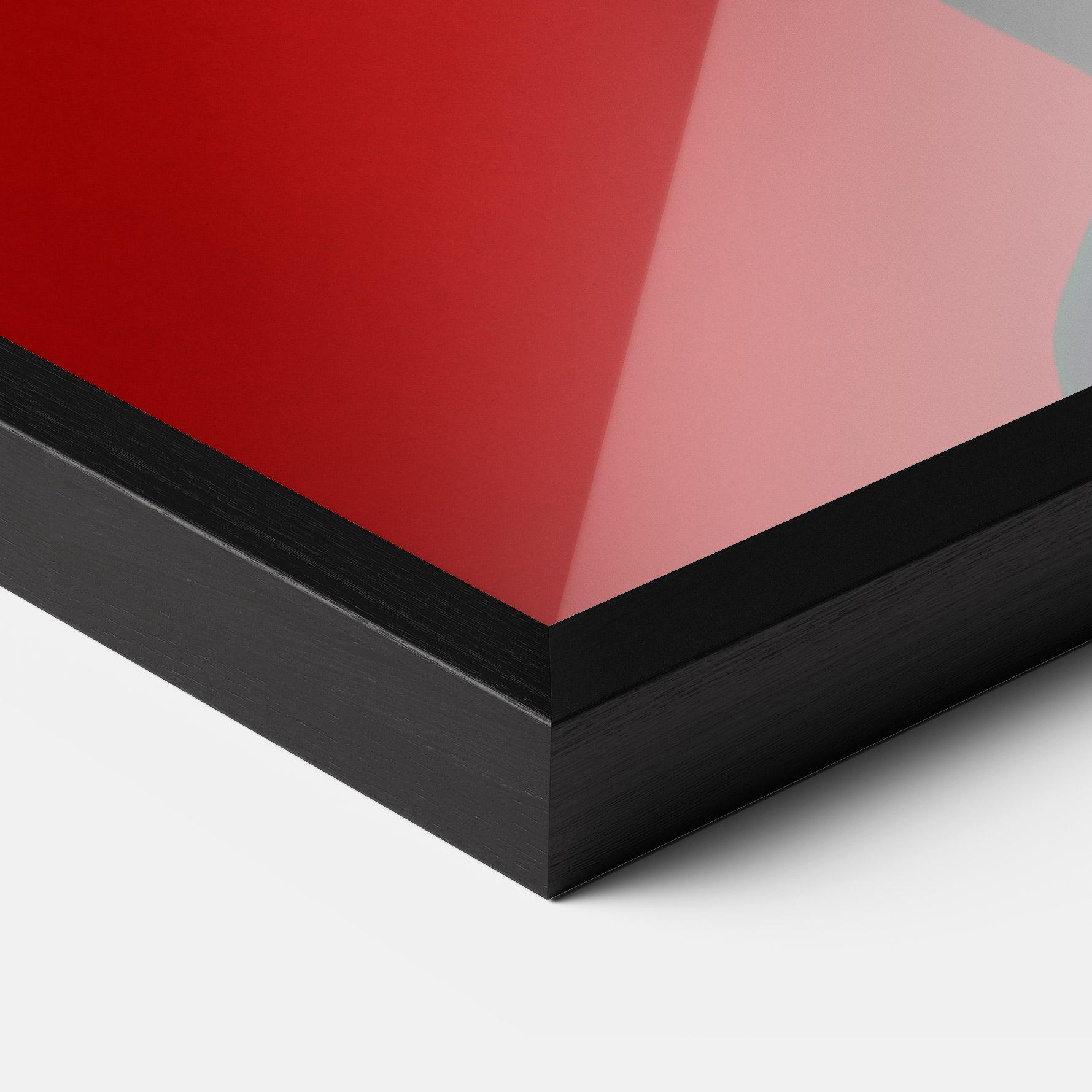 Poster Înrămat Asiatic Red Makeup mockup 3