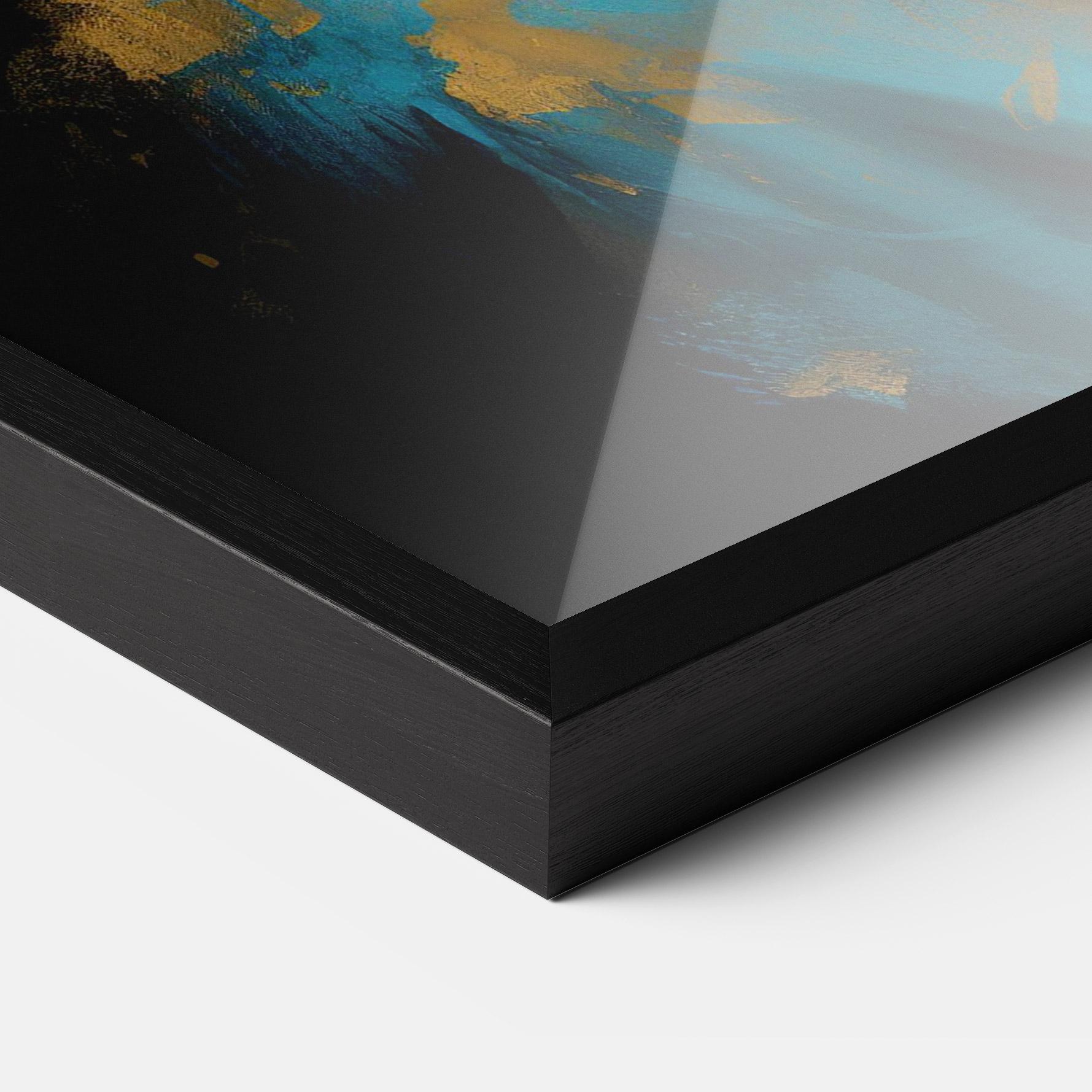 Poster Înrămat Blue Turban mockup 3