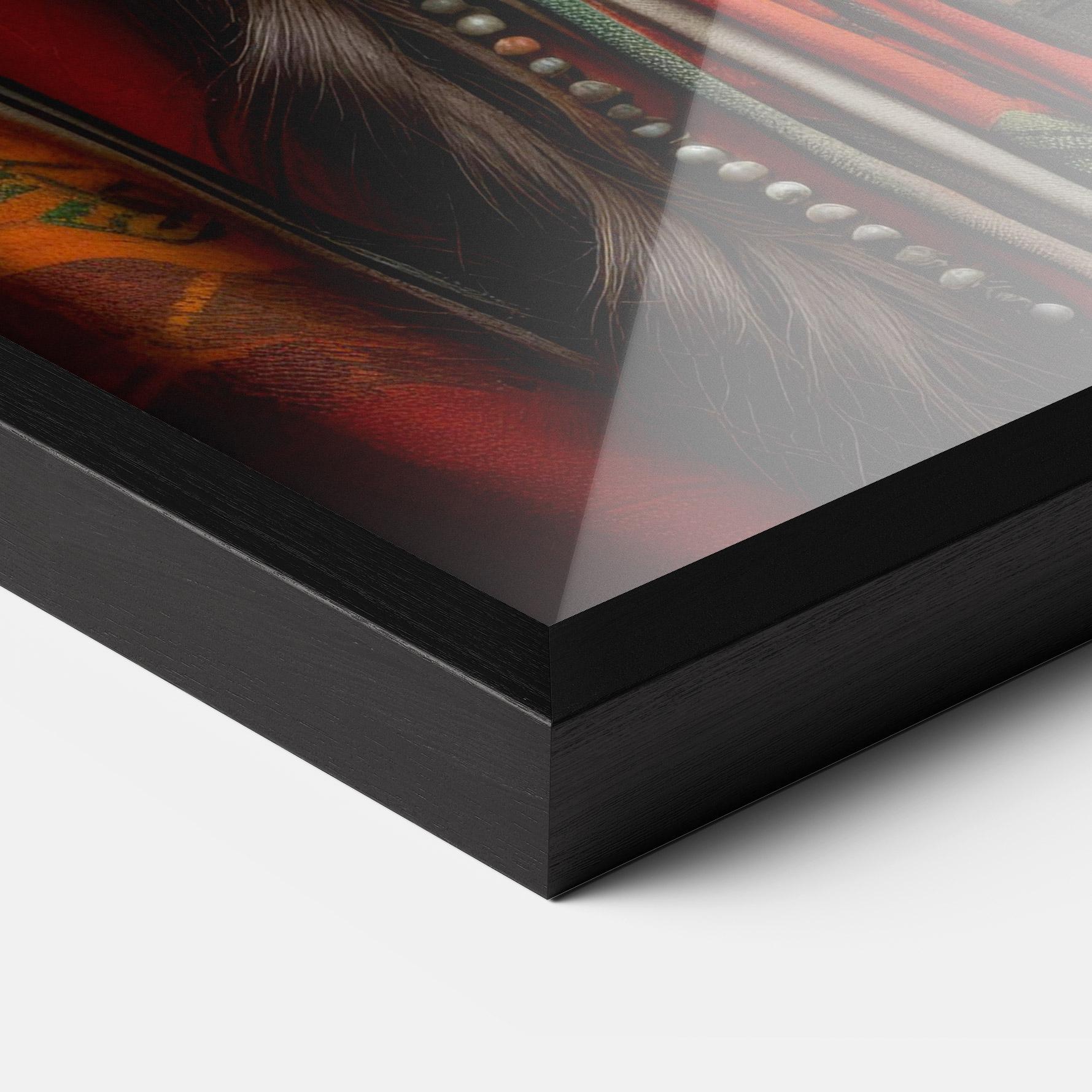 Poster Înrămat Colorful Hat And Earrings mockup 3