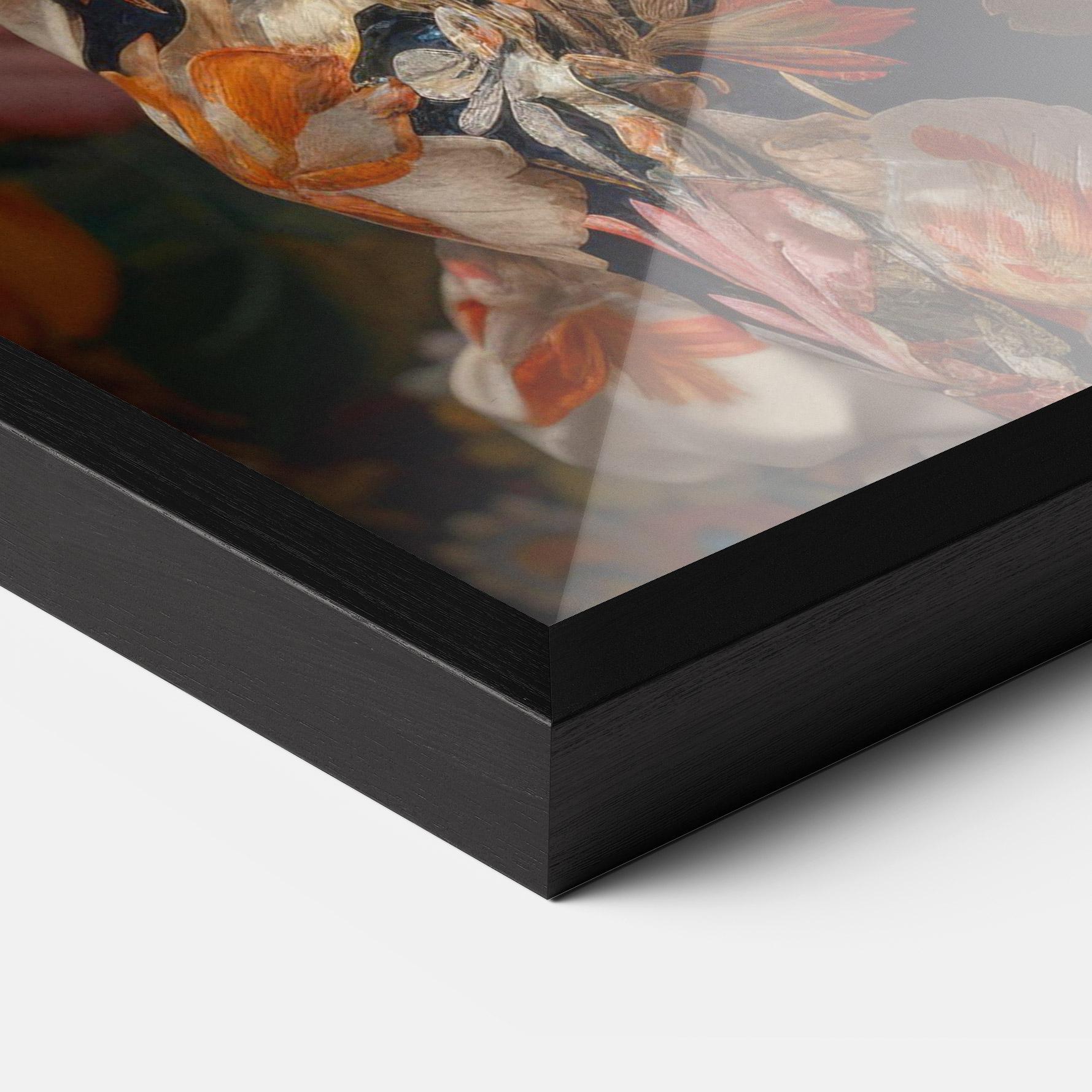 Poster Înrămat Floral Dress Lady mockup 3