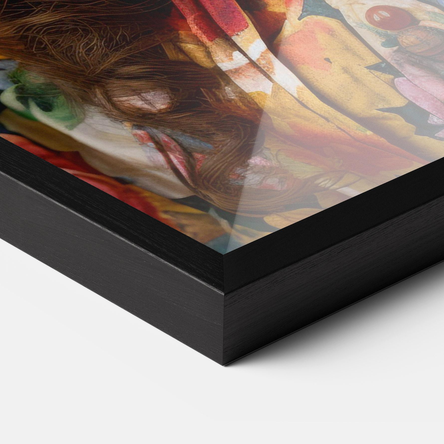 Poster Înrămat Floral Dress Long Hair mockup 3