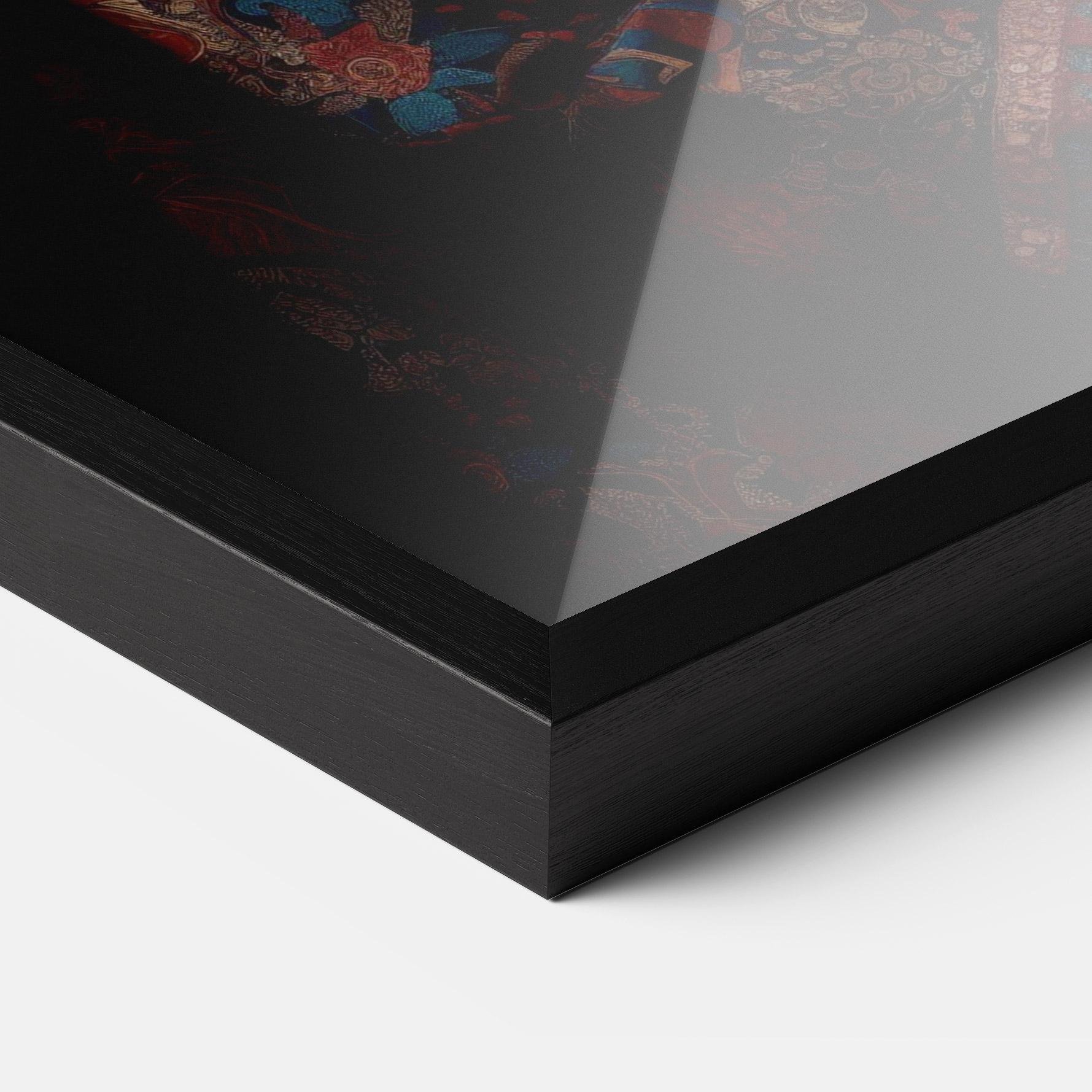 Poster Înrămat Large Afro Head mockup 3