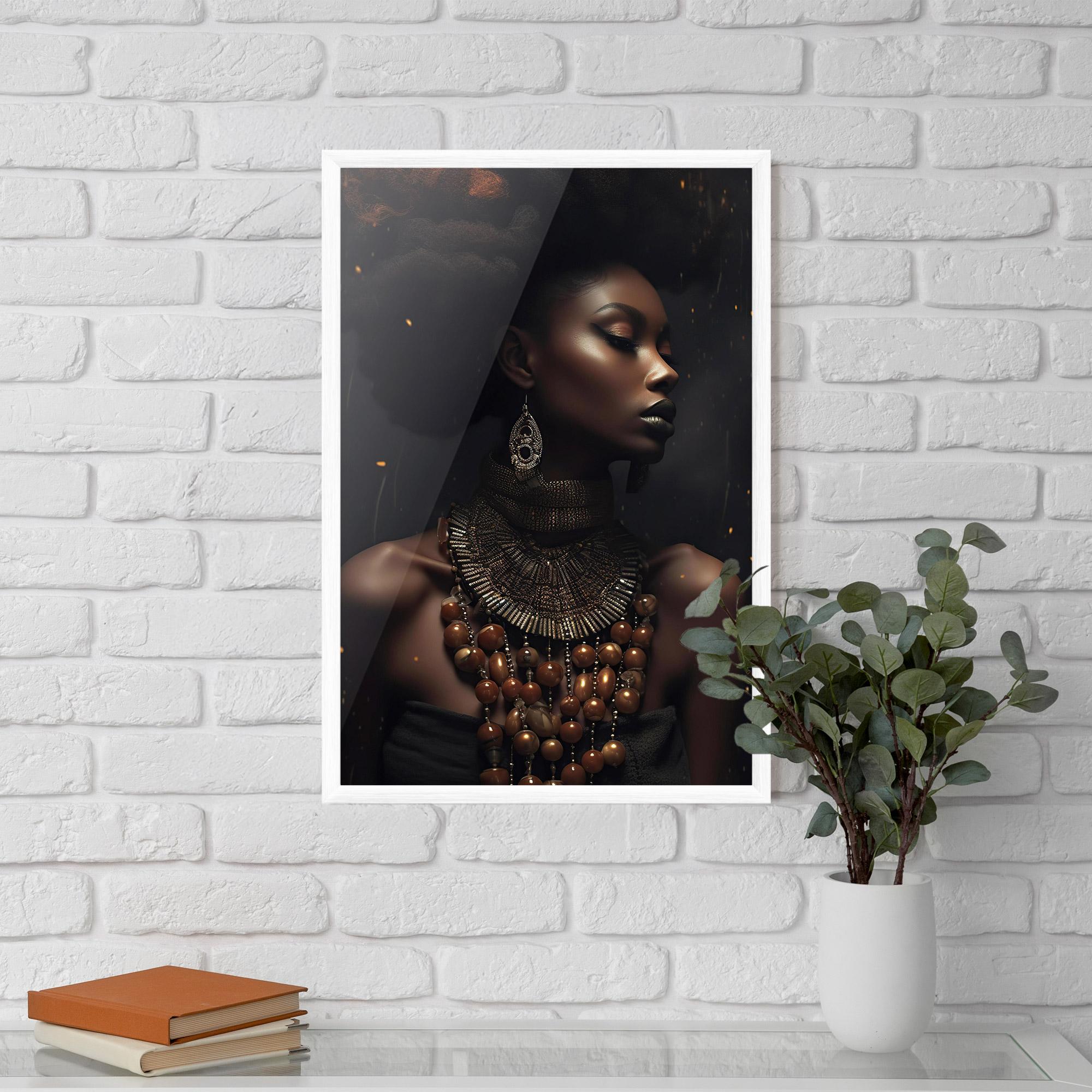 Poster Înrămat African Orange Necklace mockup 5