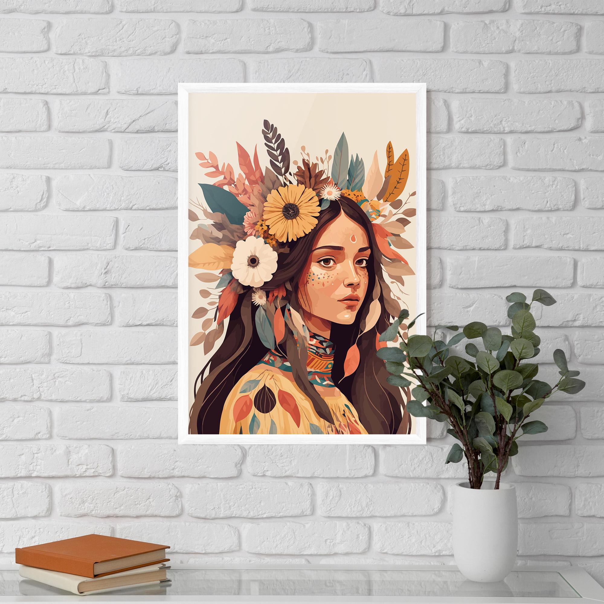Poster Înrămat Boho Girl mockup 5