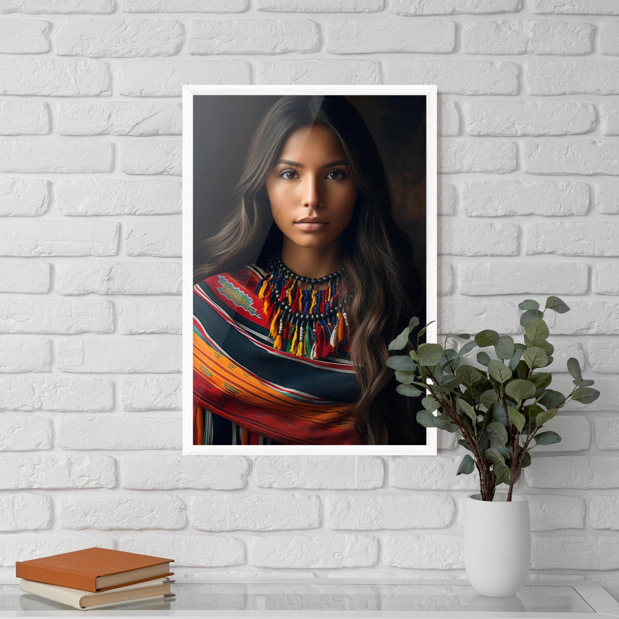 Poster Înrămat Colorful Scarf mockup 5