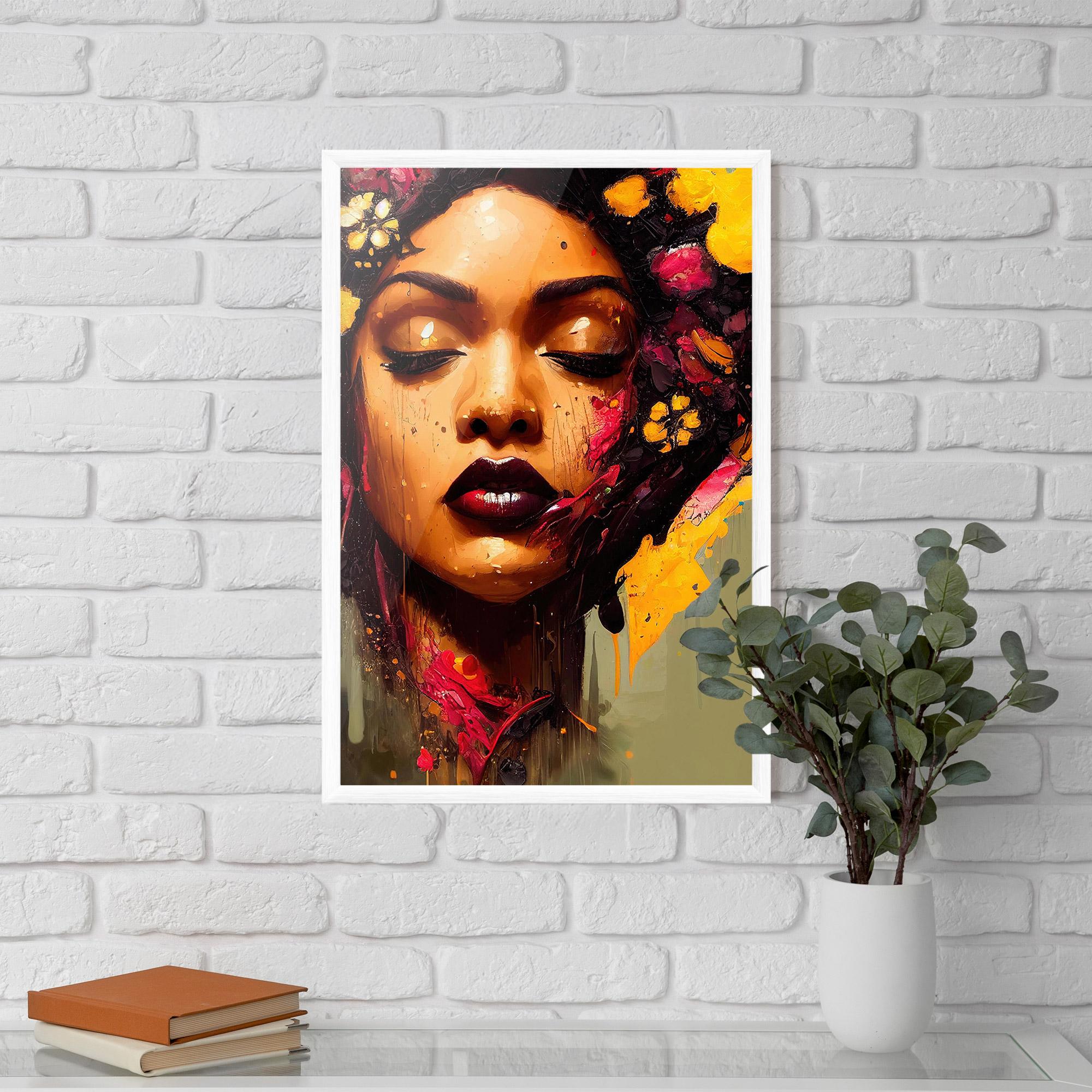 Poster Înrămat Ebony Woman mockup 5