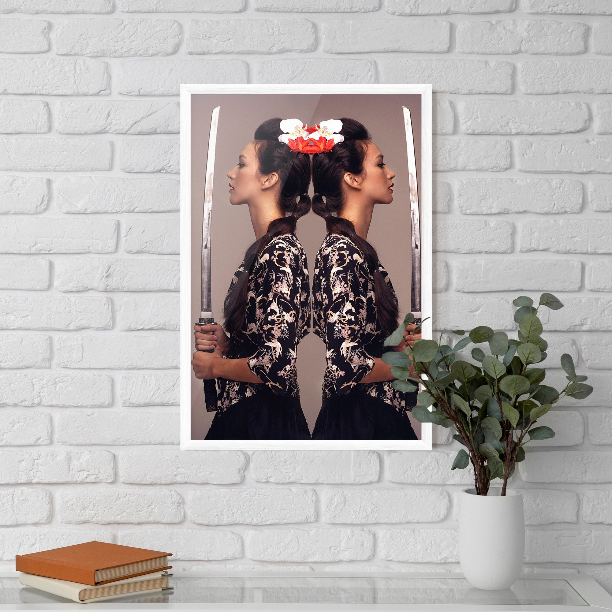 Warrior Mirrored Woman mockup 5